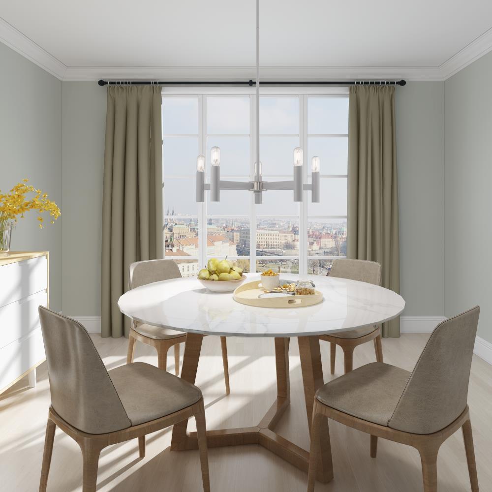Livex Lighting Copenhagen 5 - Light Chandelier in  Nordic Gray