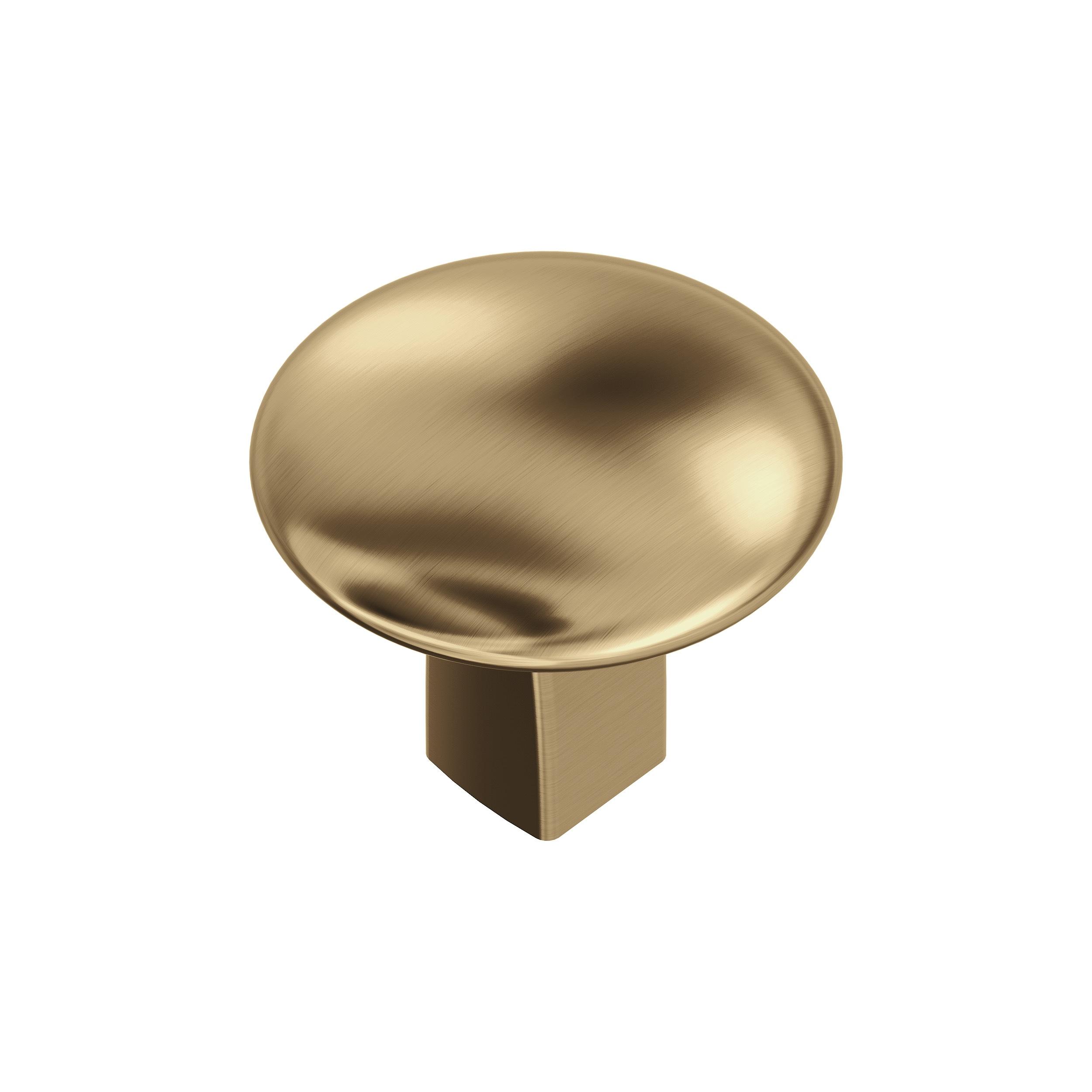 Amerock Riva 1-1/4 inch (32mm) Diameter Champagne Bronze Cabinet Knob