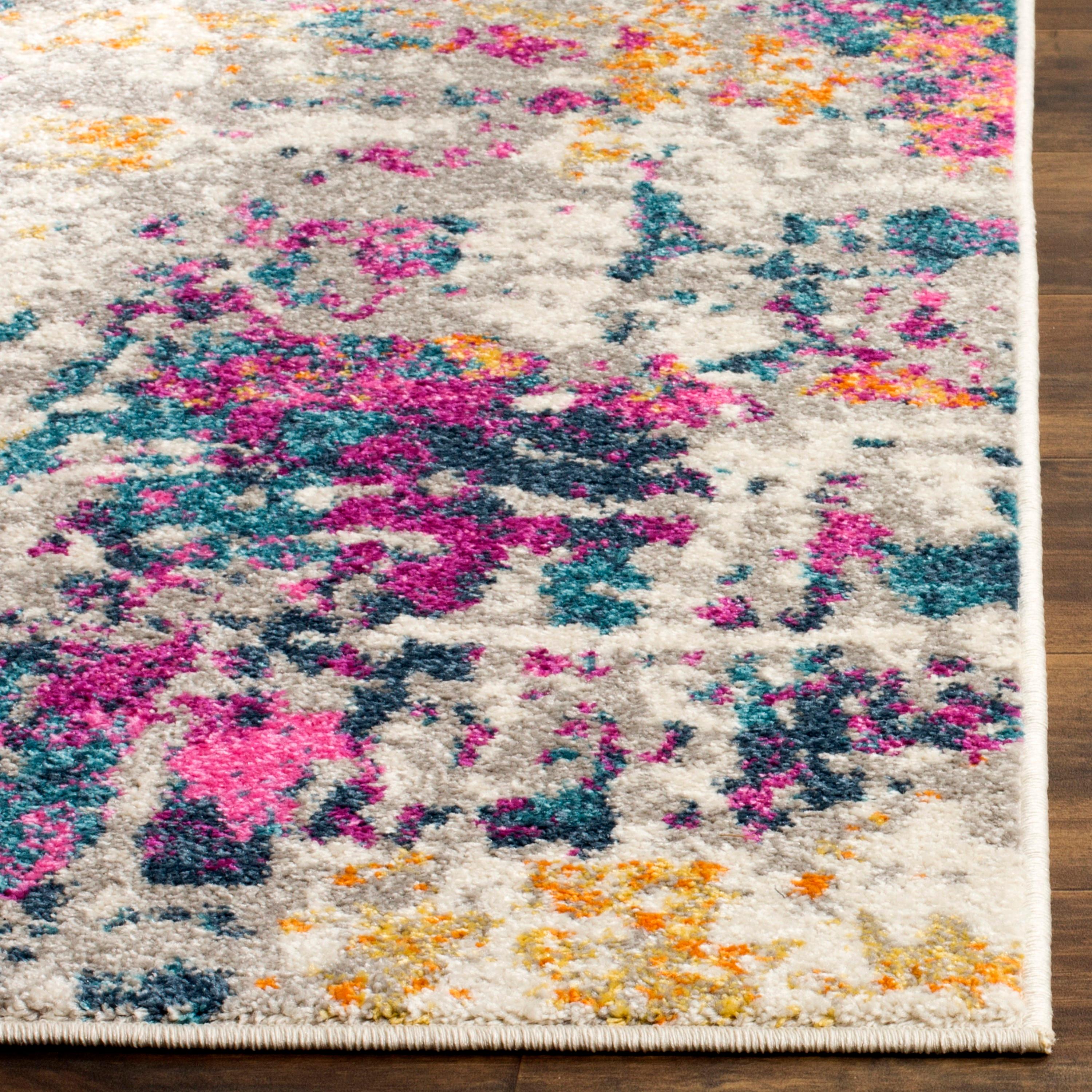 Madison MAD143 Power Loomed Indoor Area Rug - Ivory/Blue - 5'1"x7'6" - Safavieh.