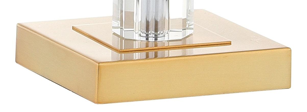 JONATHAN Y JYL5001A-SET2 Claire 28.5" Crystal LED Table Lamp, Clear/Brass (Set of 2)
