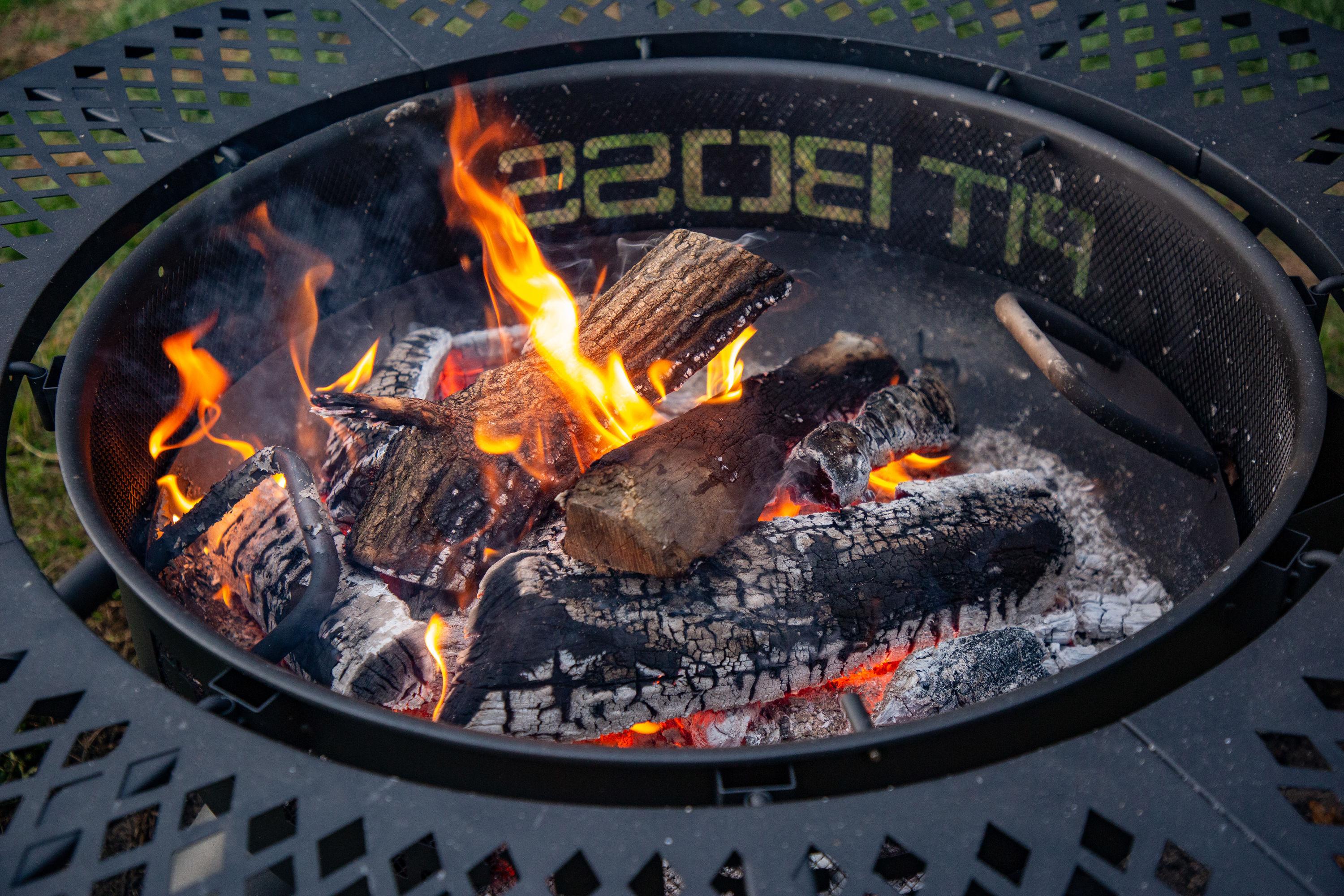 34.4'' H x 45.3'' W Wood Burning Outdoor Fire Pit