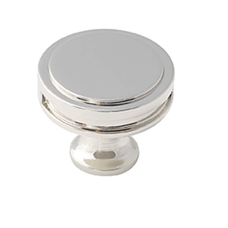 Amerock Oberon 1-3/8 inch (35mm) Diameter Polished Nickel Cabinet Knob