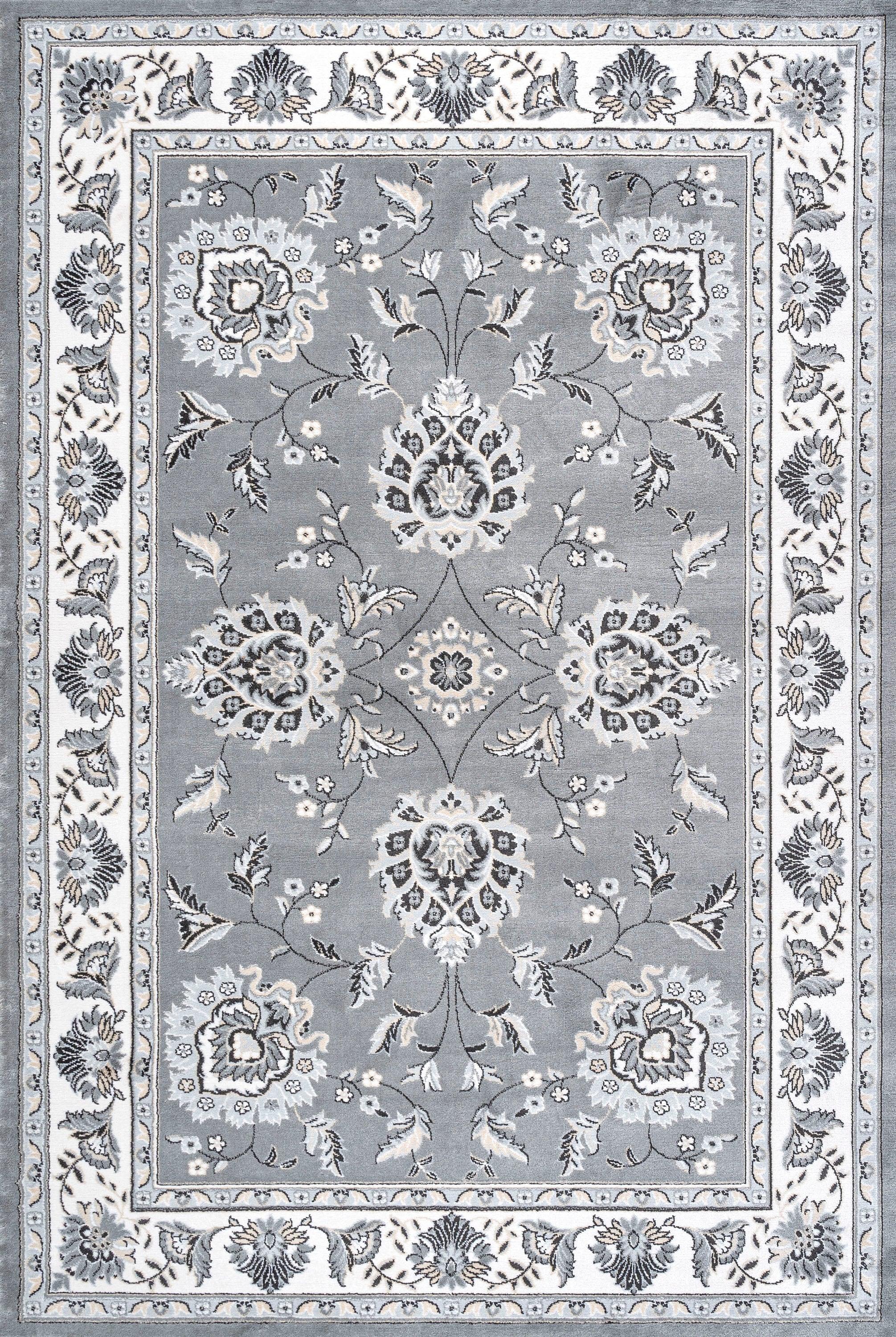 5'x 8' Cherie French Cottage Area Rug, Gray/Cream - JONATHAN Y