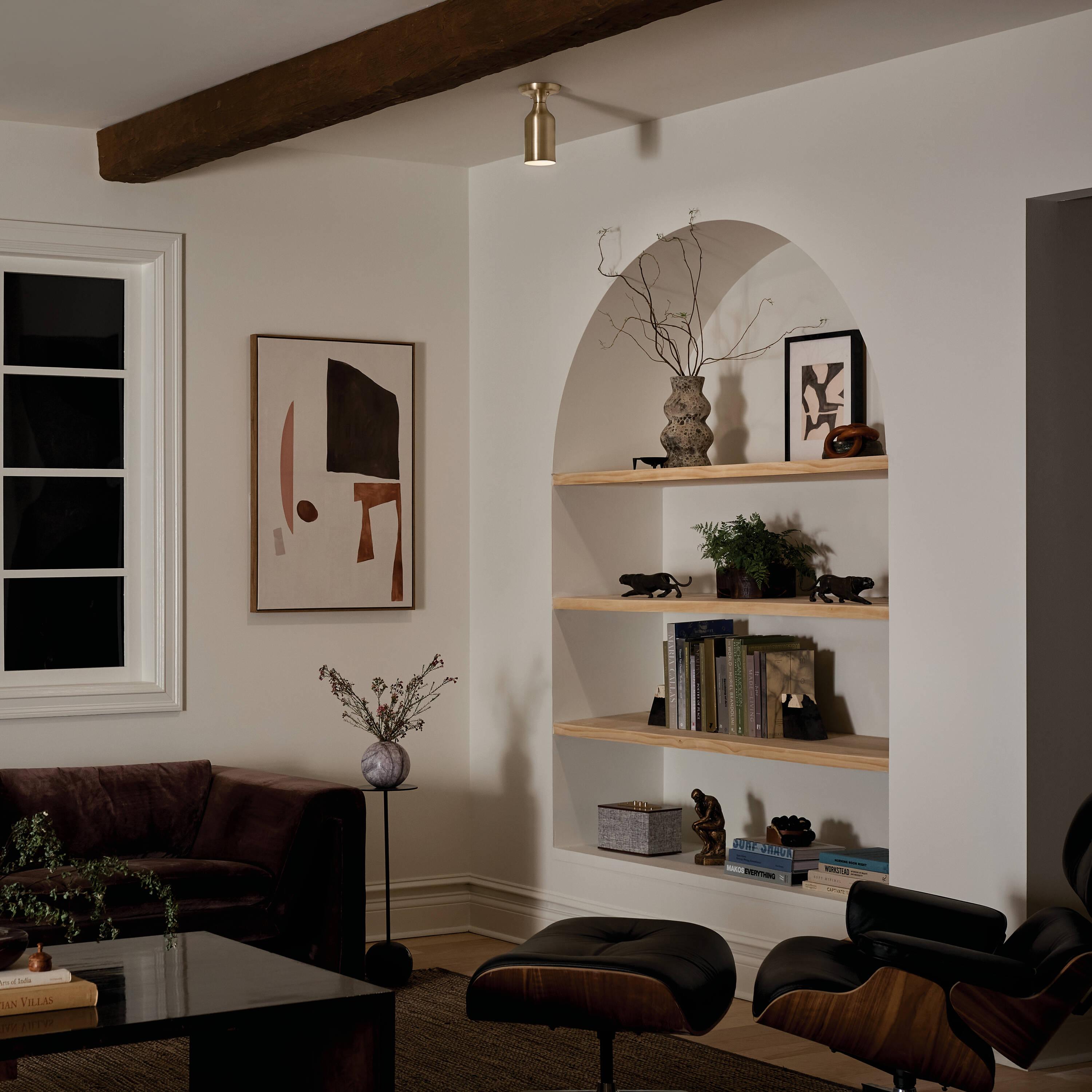 Kichler Lighting Sisu 1 - Light Semi-Flush Mount in  Champagne Bronze