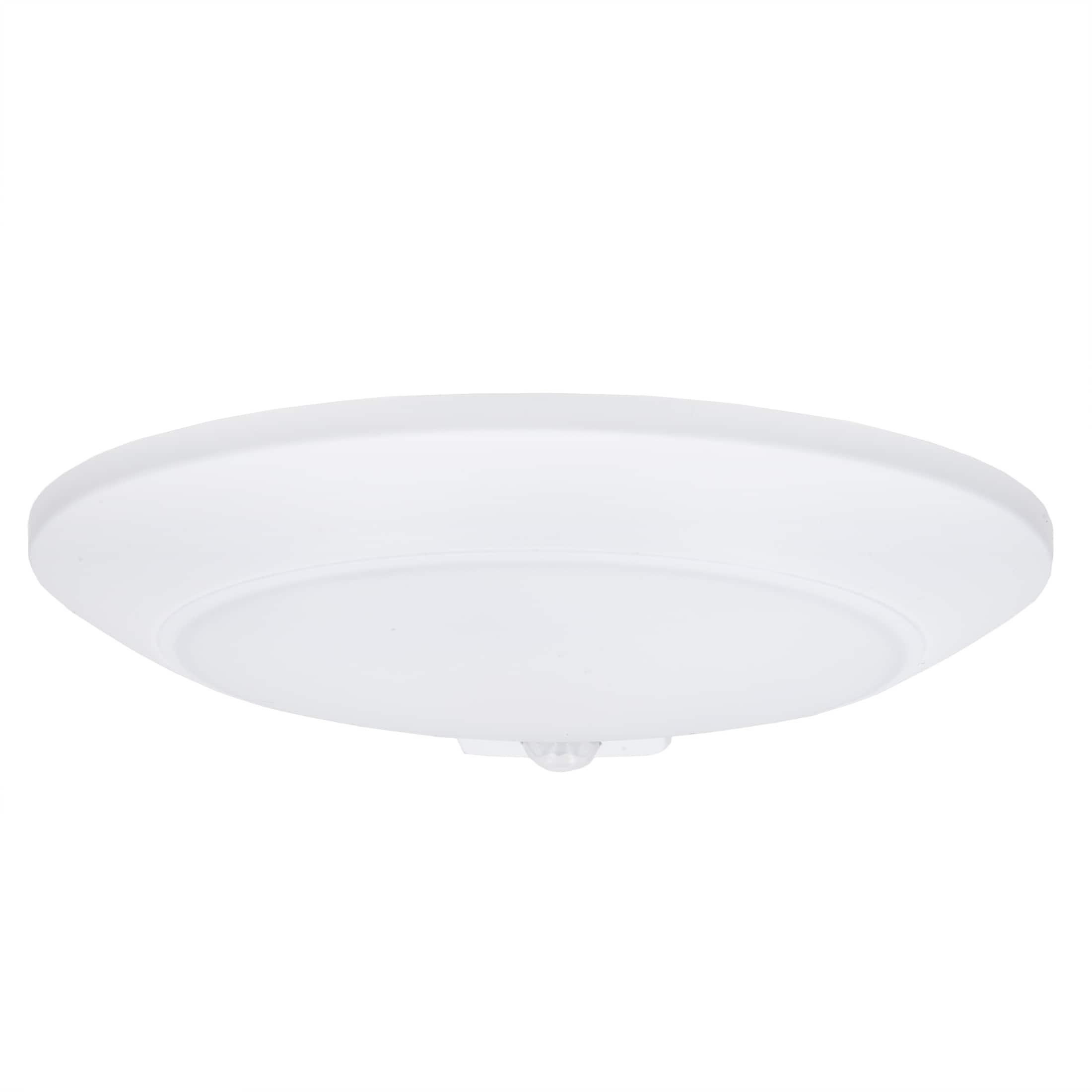 Maxxima 6 in. Round, Motion Sensor LED Ceiling Mount Light Fixture, 3000K Warm White, 600 Lumens Closet Light