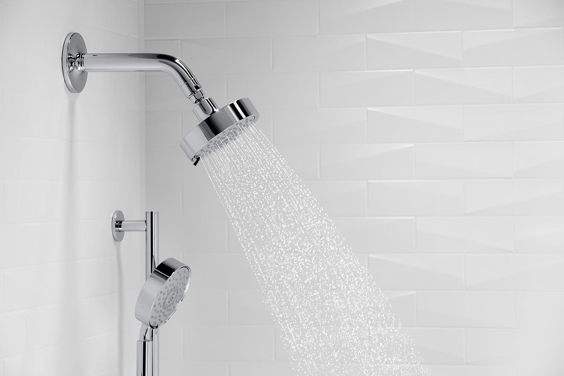 Kohler Purist® 1.75 Gpm Multifunction Wall Mount Showerhead, Three Spray Settings, 5.5" High Pressure Spray Head