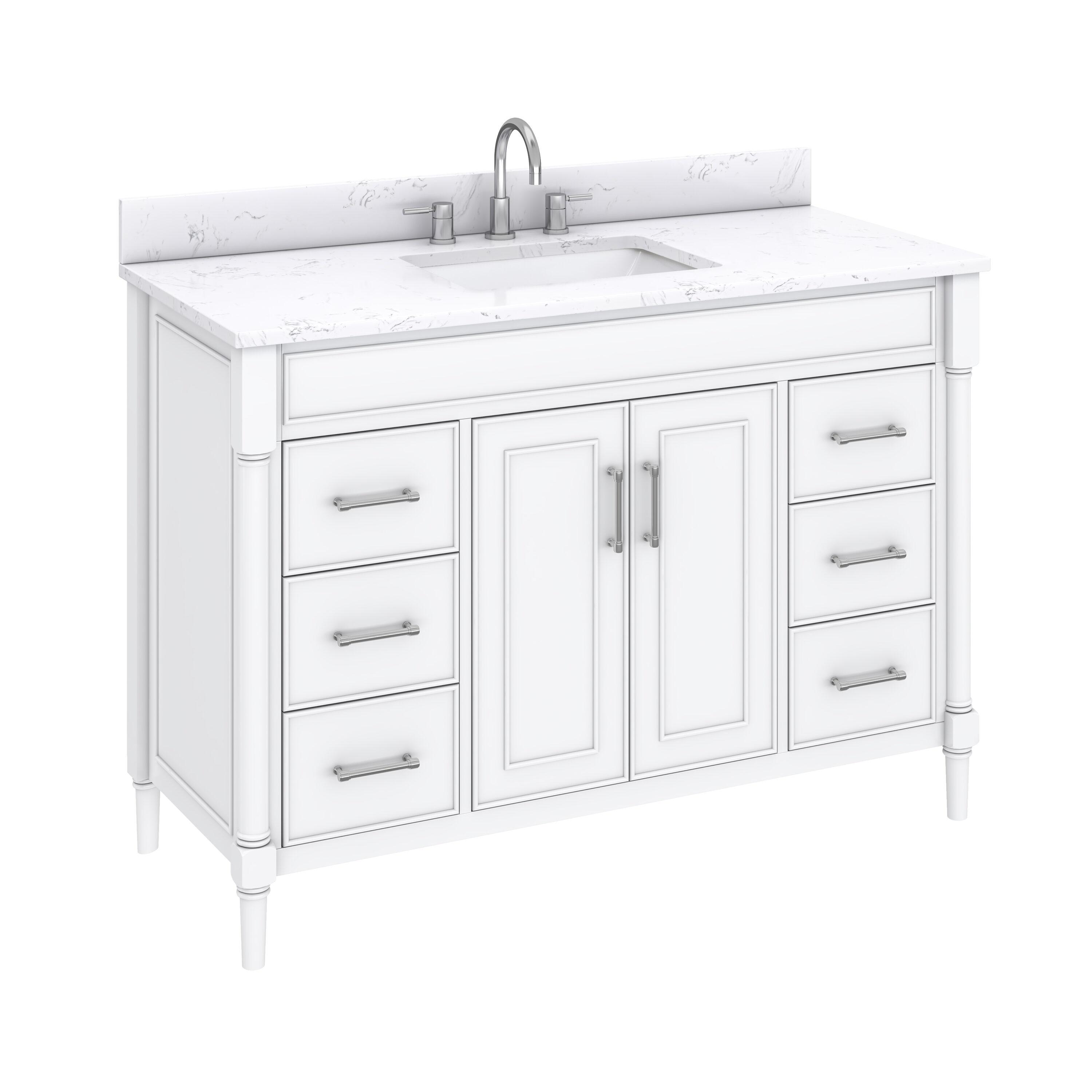 Bristol 49'' Single Bathroom Vanity with Engineered Stone Top