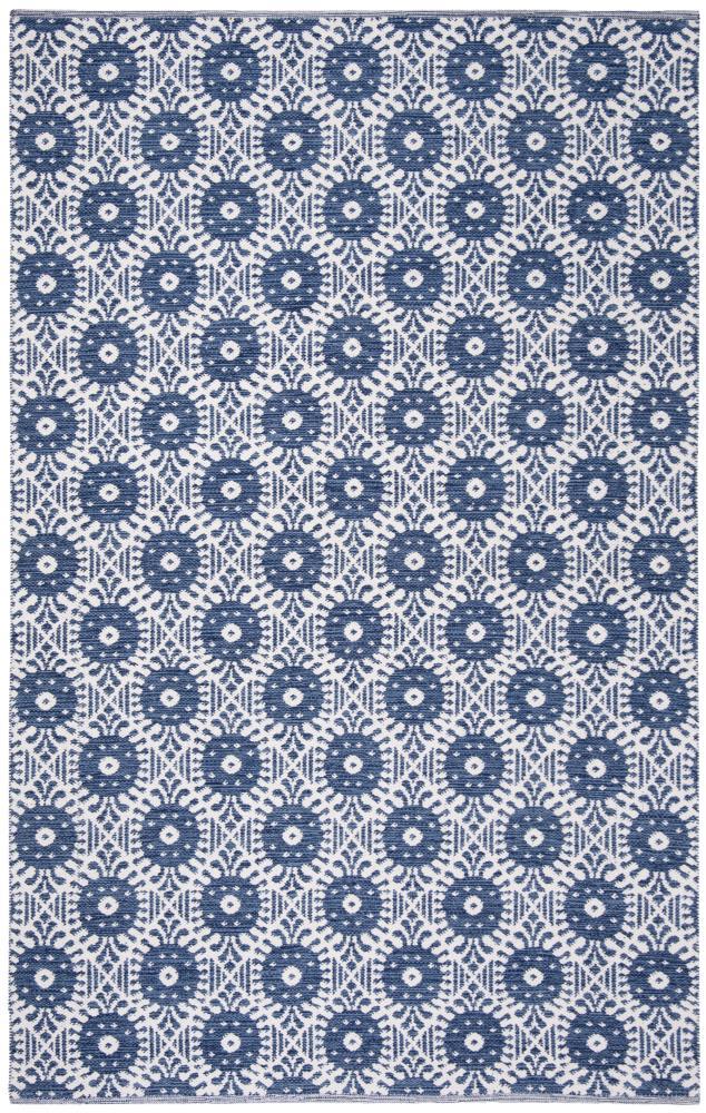 Montauk MTK612 Hand Woven Area Rug - Navy/Ivory - 5'x8' - Safavieh.