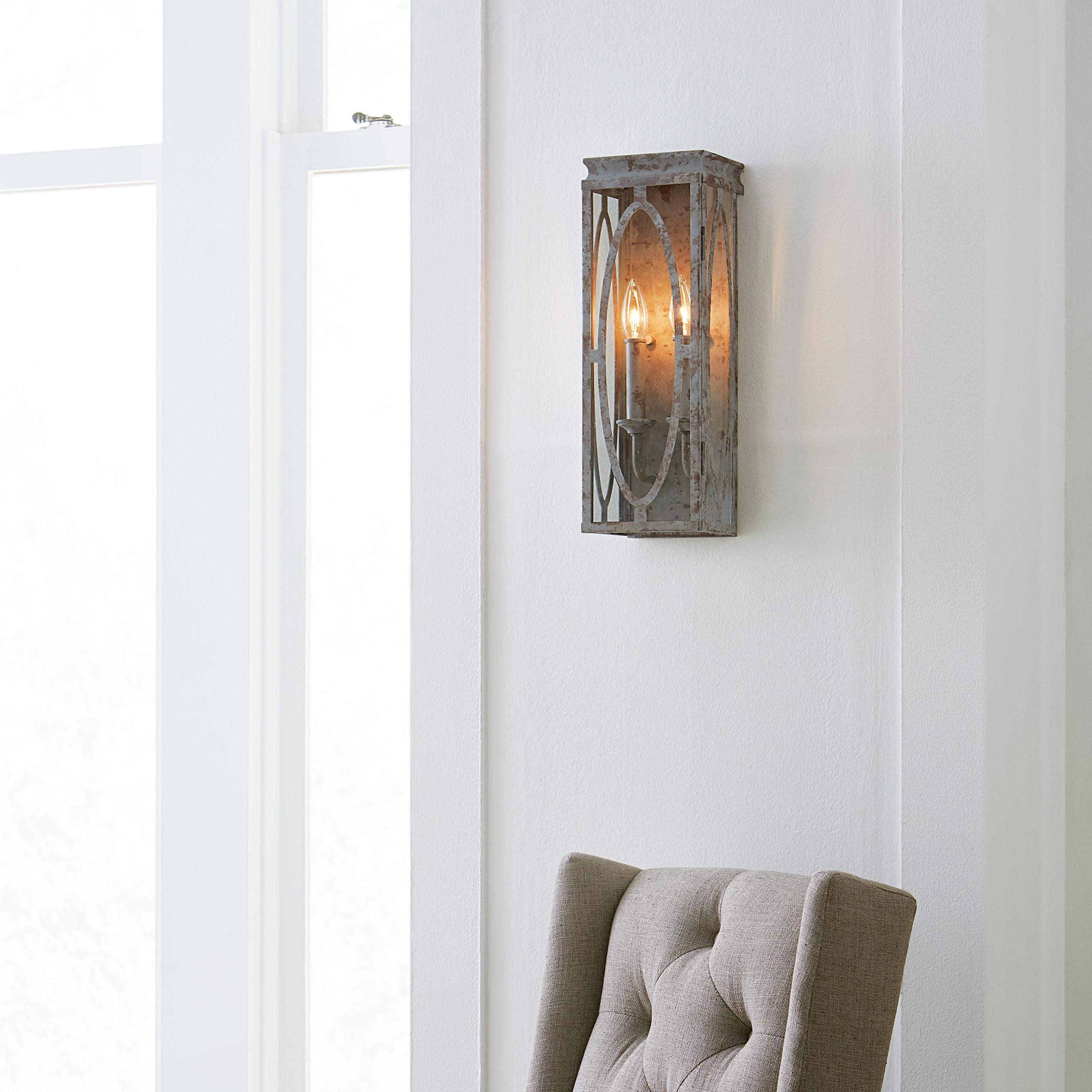 Patrice Deep Abyss 2-Light Rectangular Wall Sconce with Clear Panels