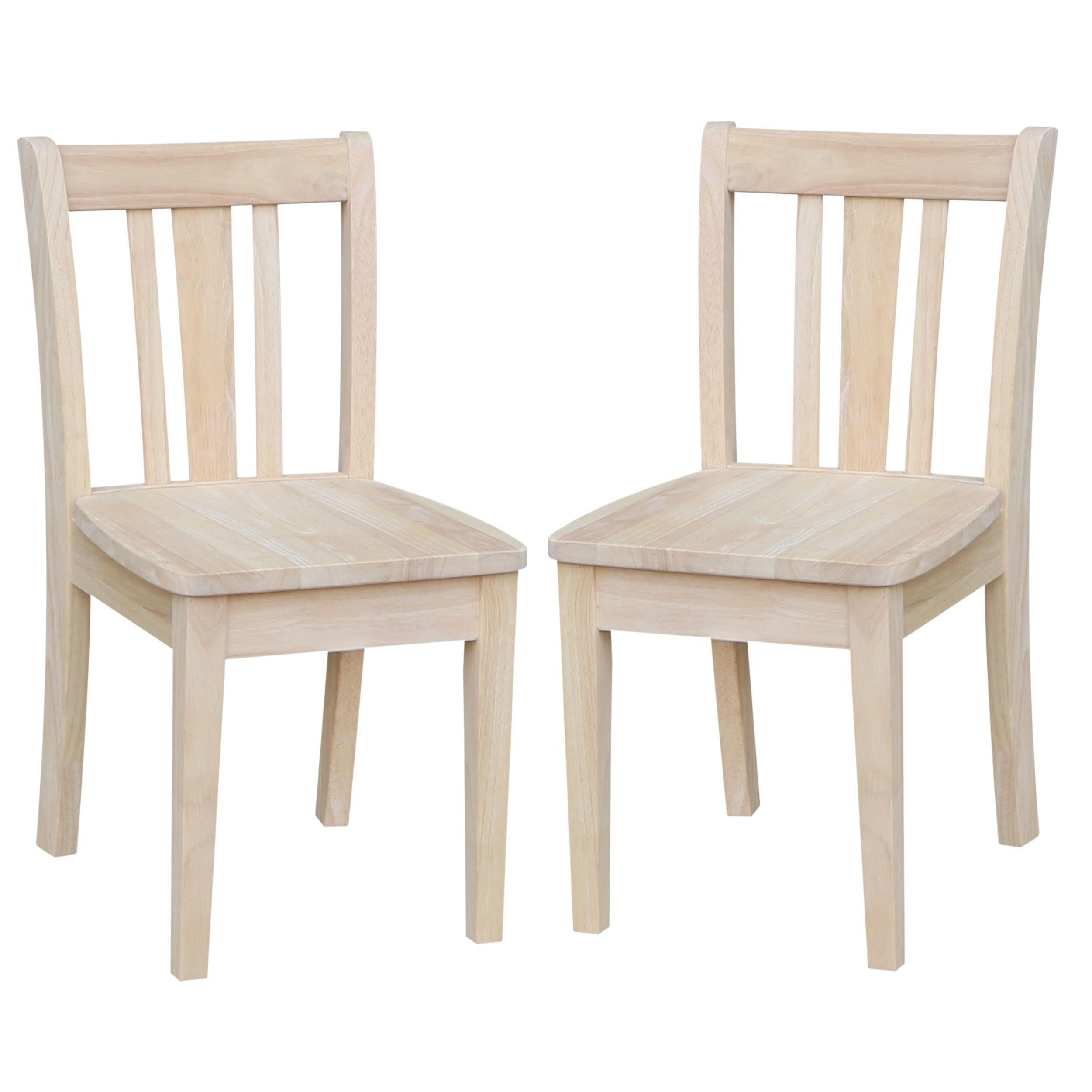 International Concepts San Remo Unfinished Kids Chair (Set of 2)