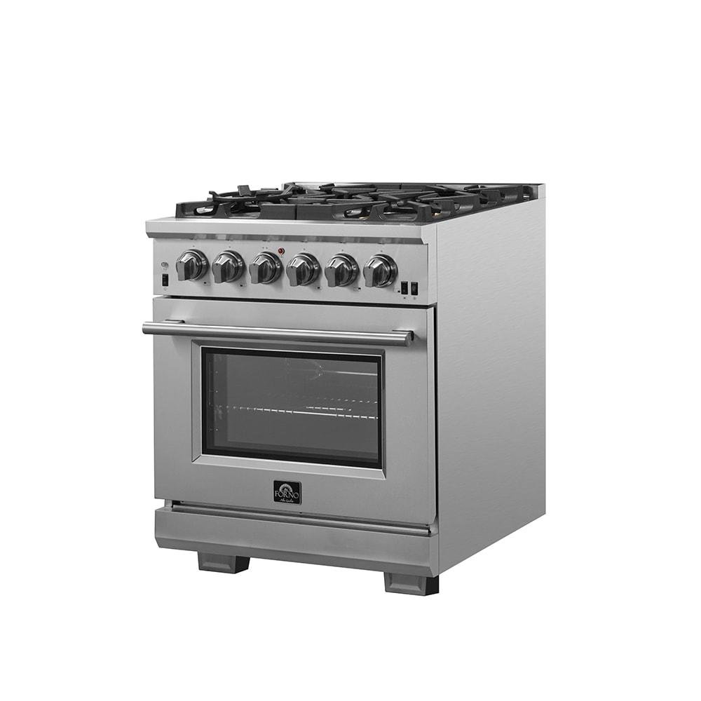 Forno FFSGS618730 30 inch Stainless Freestanding Dual Fuel Range