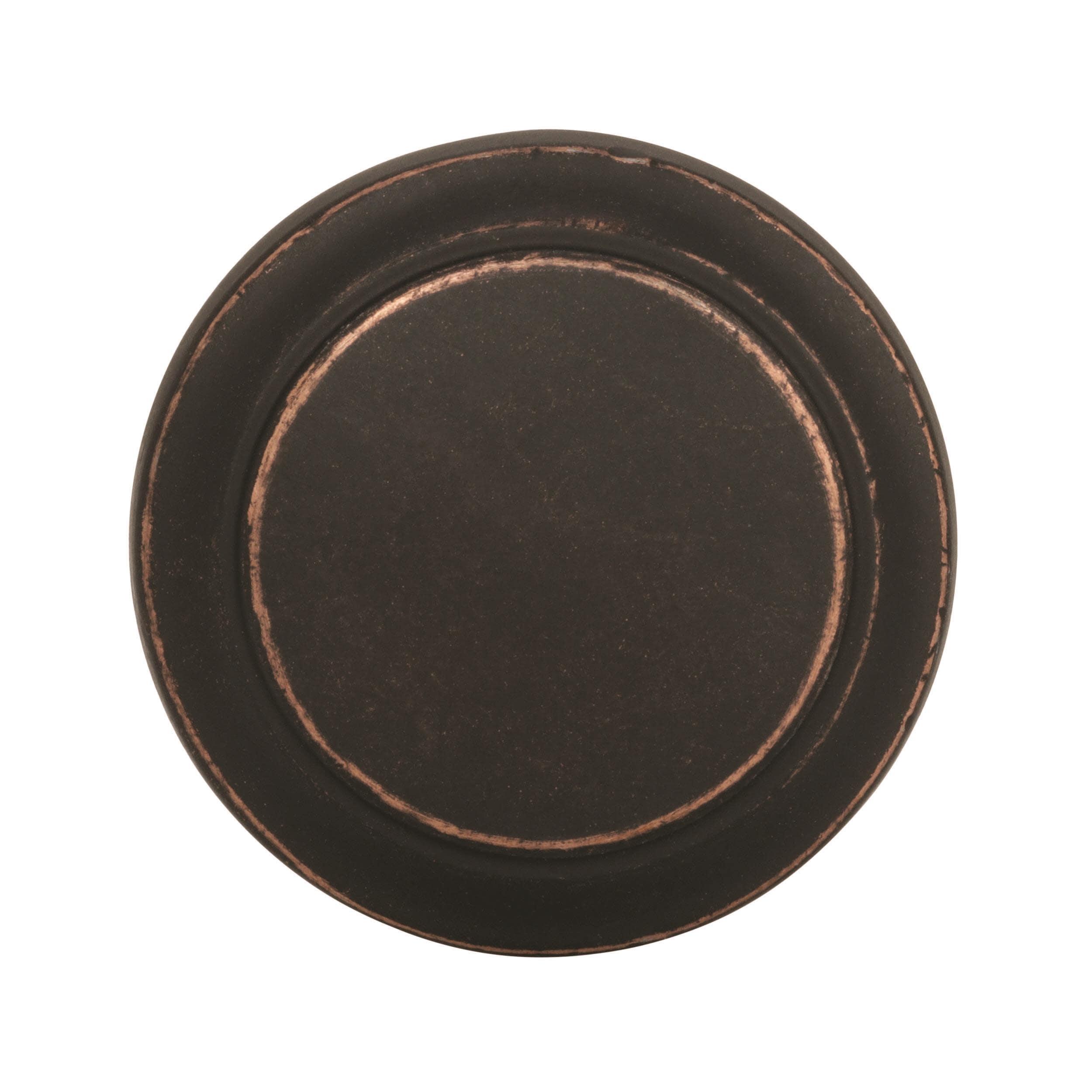 Amerock Highland Ridge 1-3/16 inch (30mm) Diameter Dark Oiled Bronze Cabinet Knob