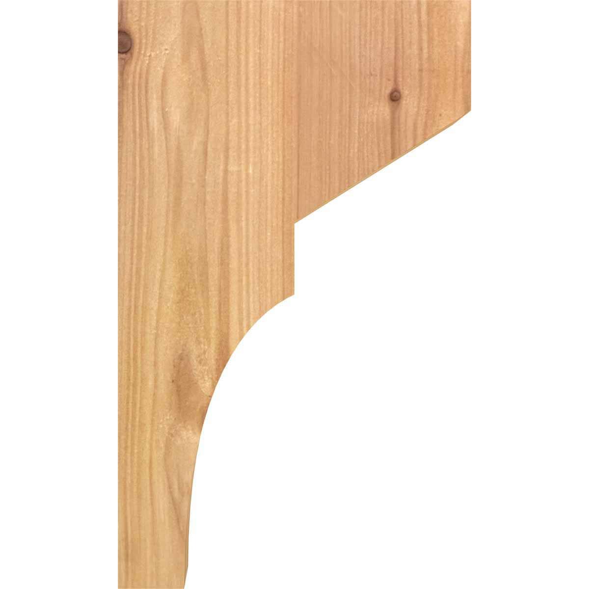 3 1/2"W x 6"D x 10"H Monterey Smooth Corbel, Western Red Cedar