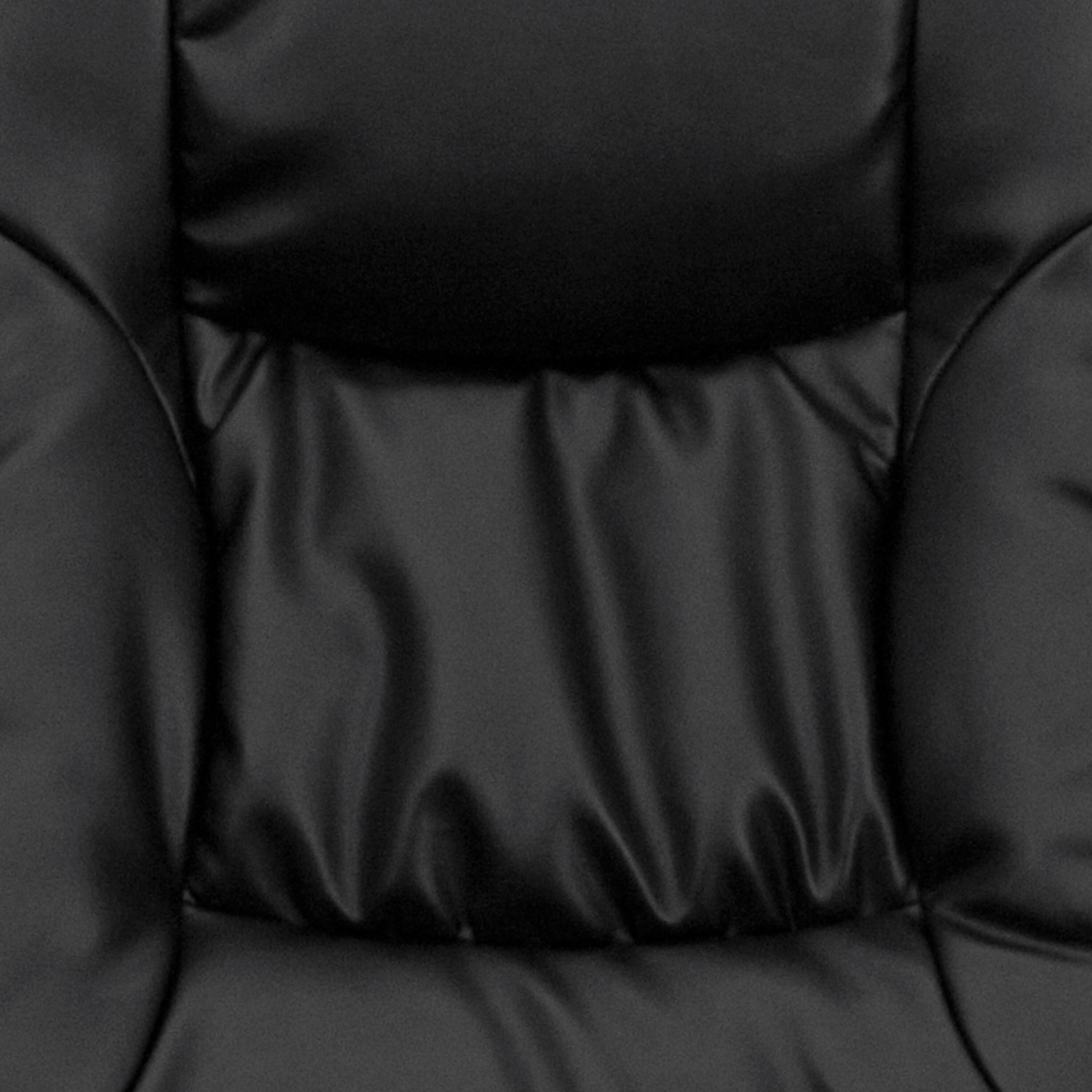 Flash Furniture Rachel Contemporary Multi-Position LeatherSoft Recliner Chair with Ottoman, Black
