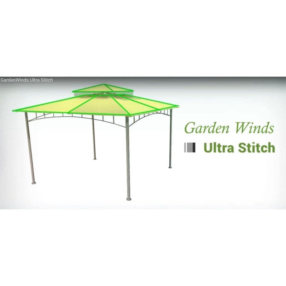 Garden Winds Beige Fabric Replacement Canopy for Gazebo