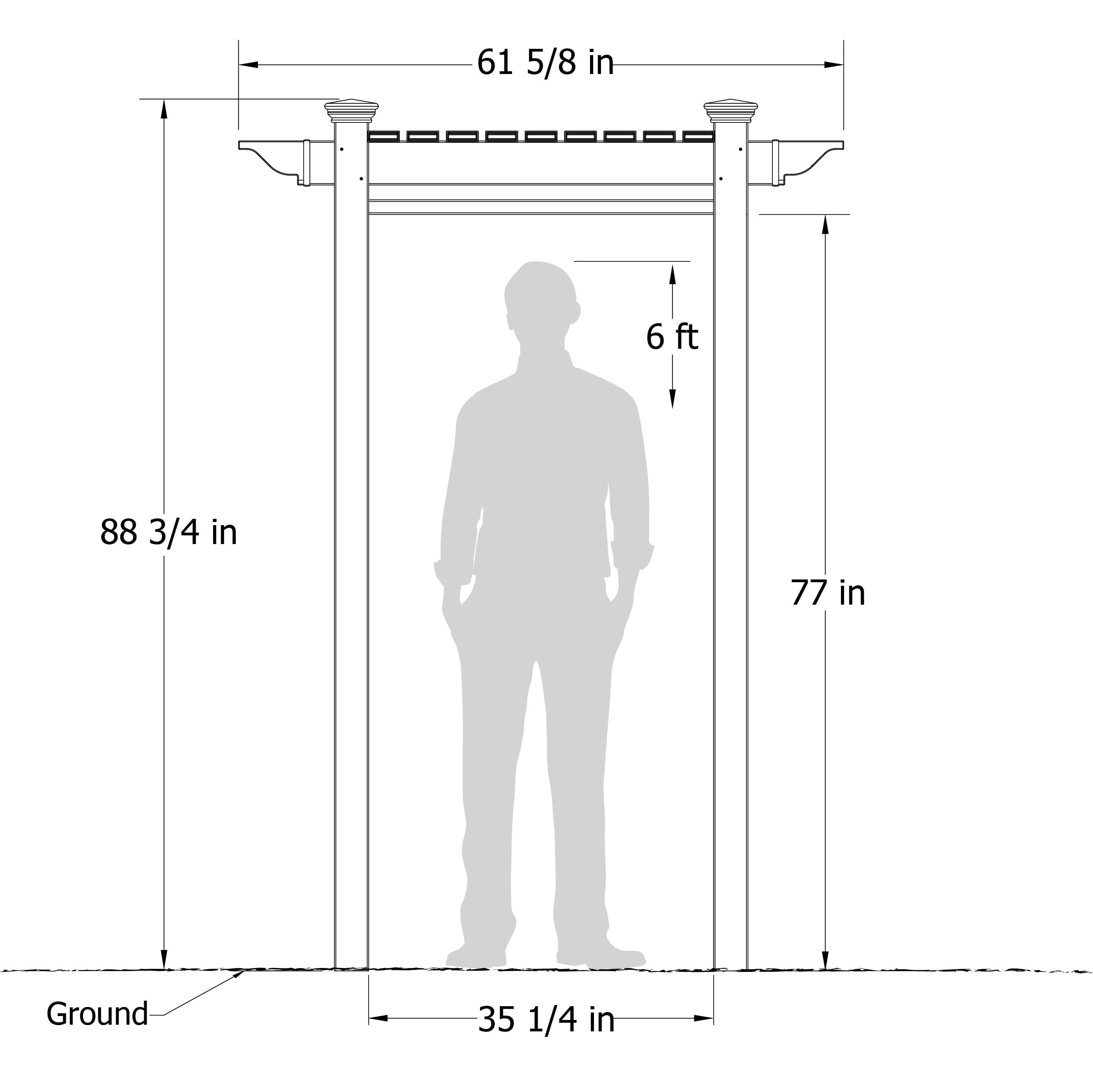 89in H x 62in W x 47in L (1 Enclosure) Zippity Oceanside Outside Shower Enclosure Kit, White Vinyl Outdoor Shower Kit for Pool Shower, Outdoor Changing Room, Beach Shower, Outdoor Bathroom ZP19024