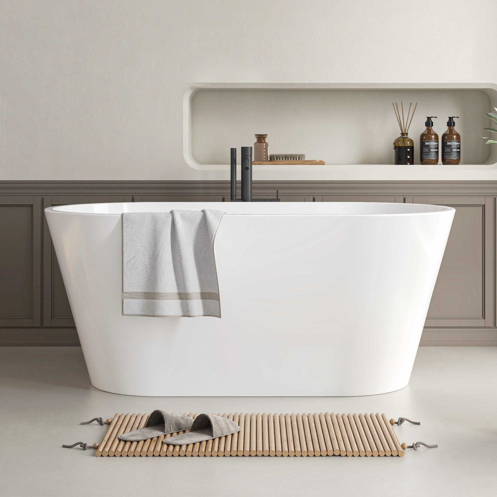 Chloe Freestanding Soaking Acrylic Bathtub