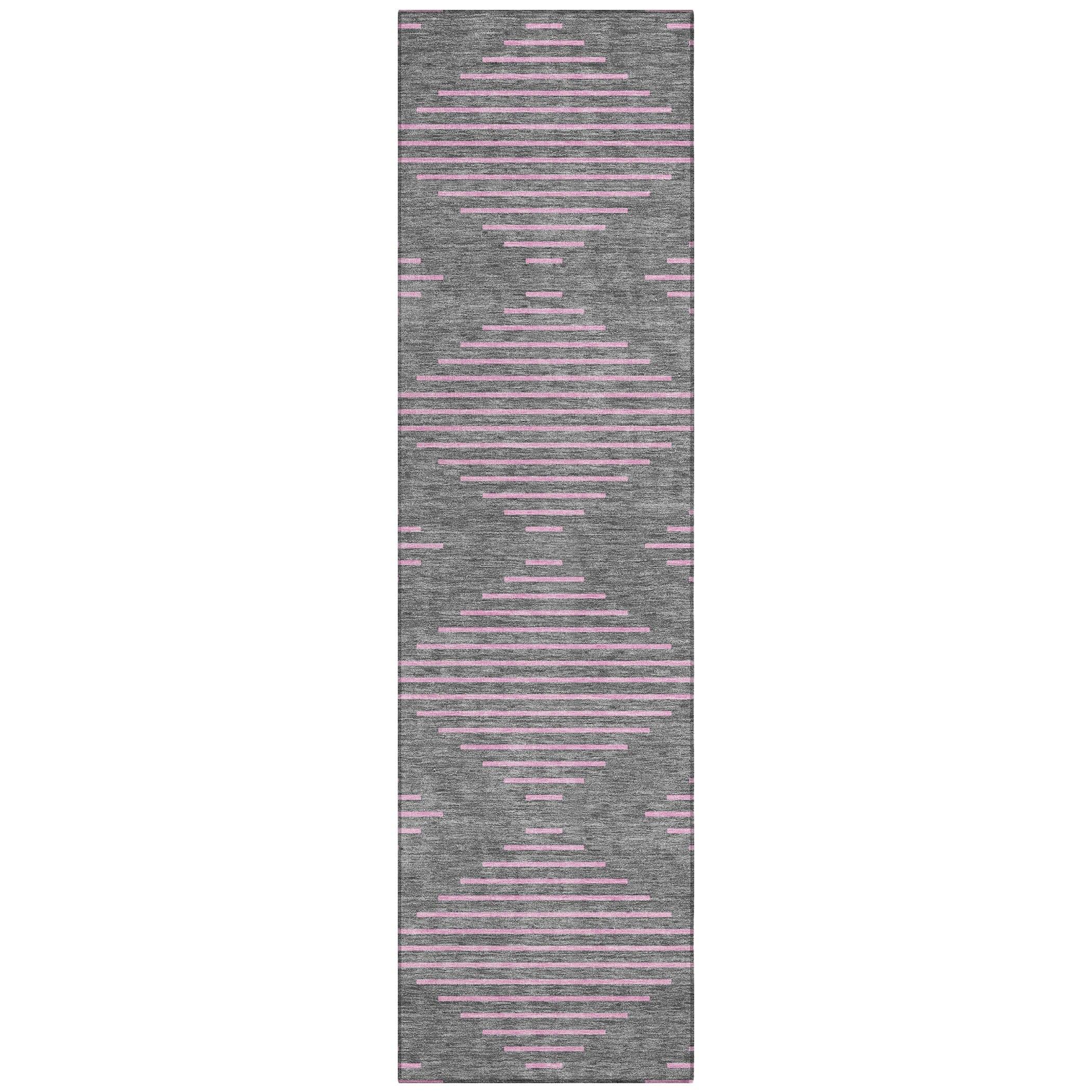 Machine Washable Indoor/Outdoor Chayden ACN1017 Gray Rug