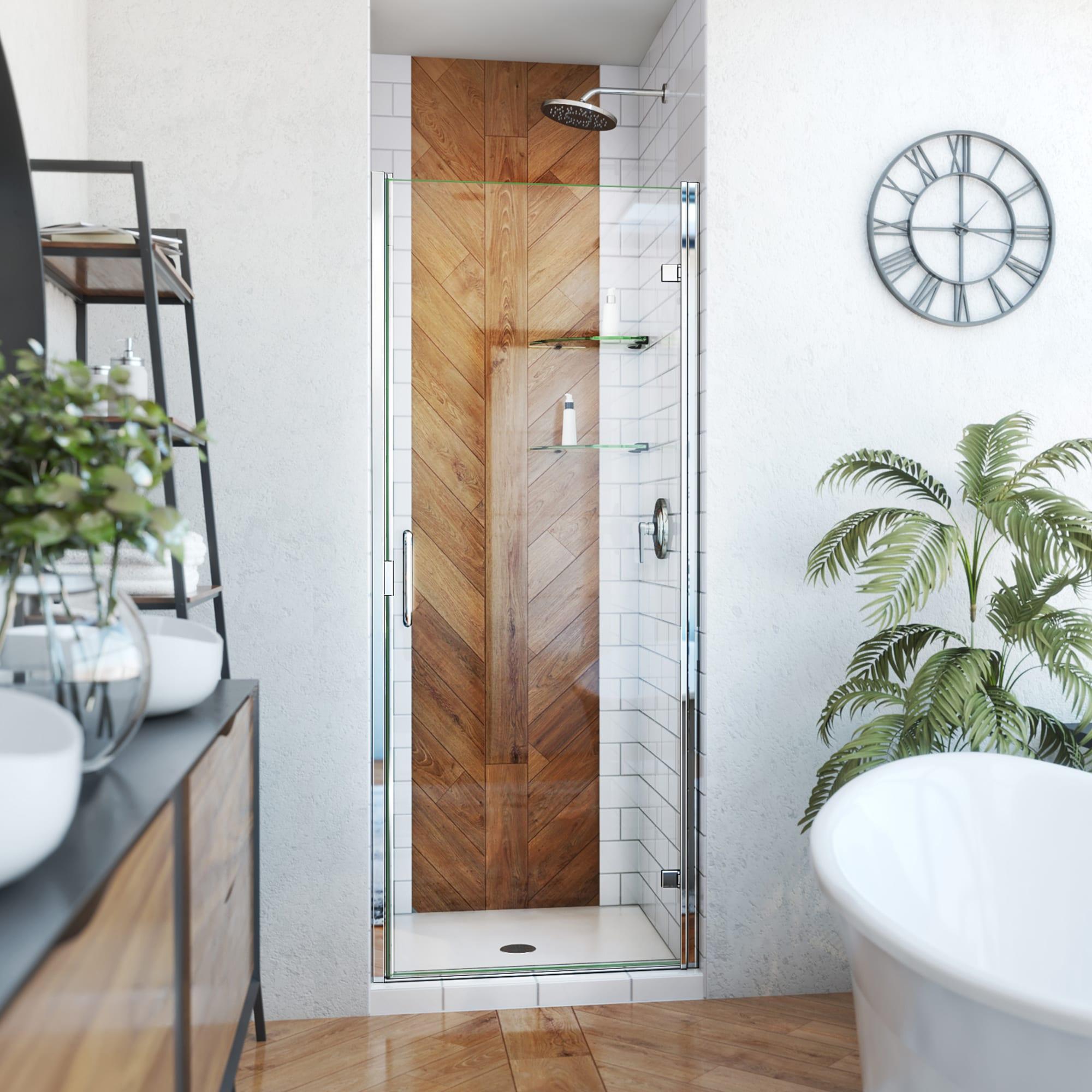 Charisma-X 44" W x 76'' H Bypass Semi-Frameless Shower Door with ClearMax Glass Treatment Technology