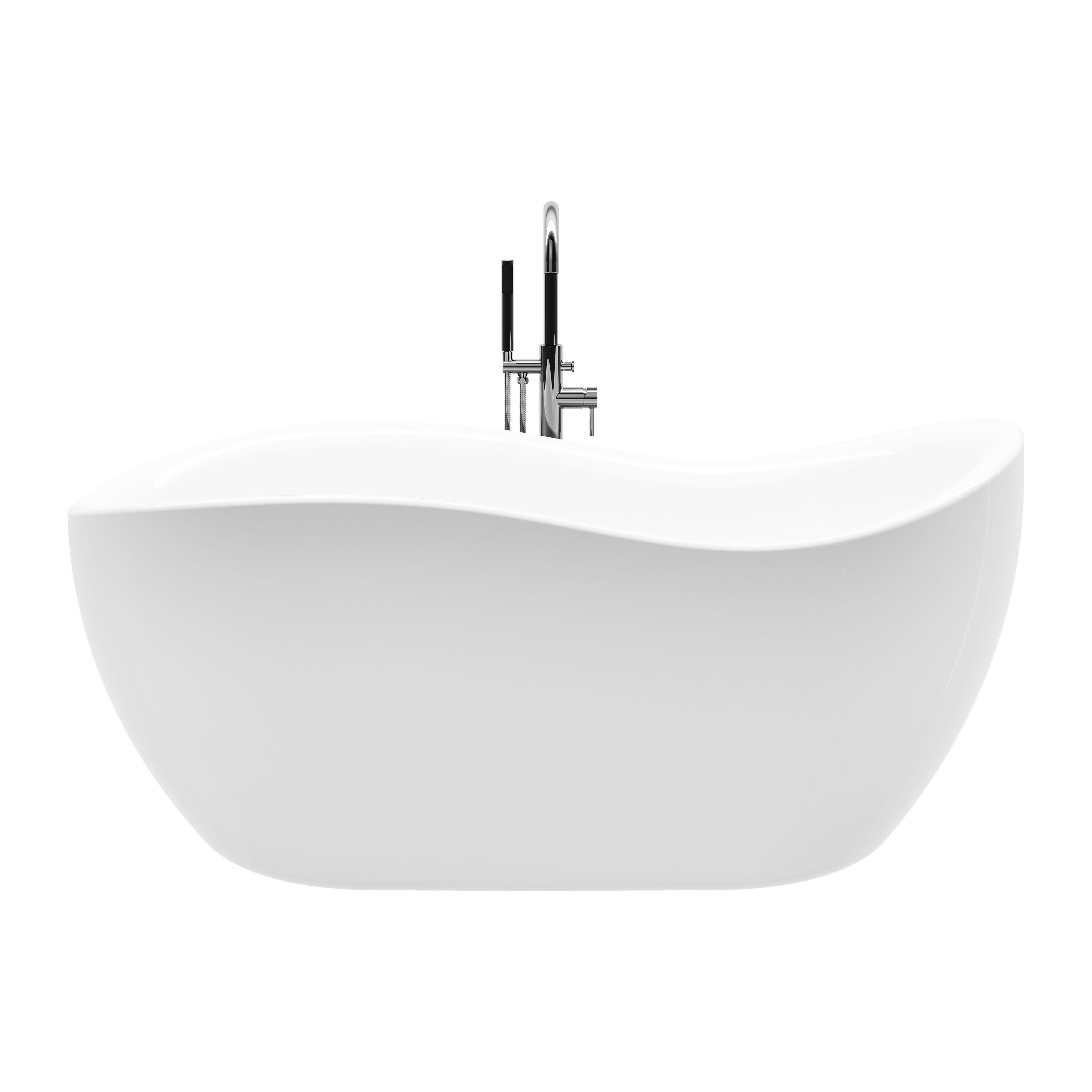 A&E Bath & Shower BT-770-NF 68 in. Axel-No Faucet Freestanding Bathtub