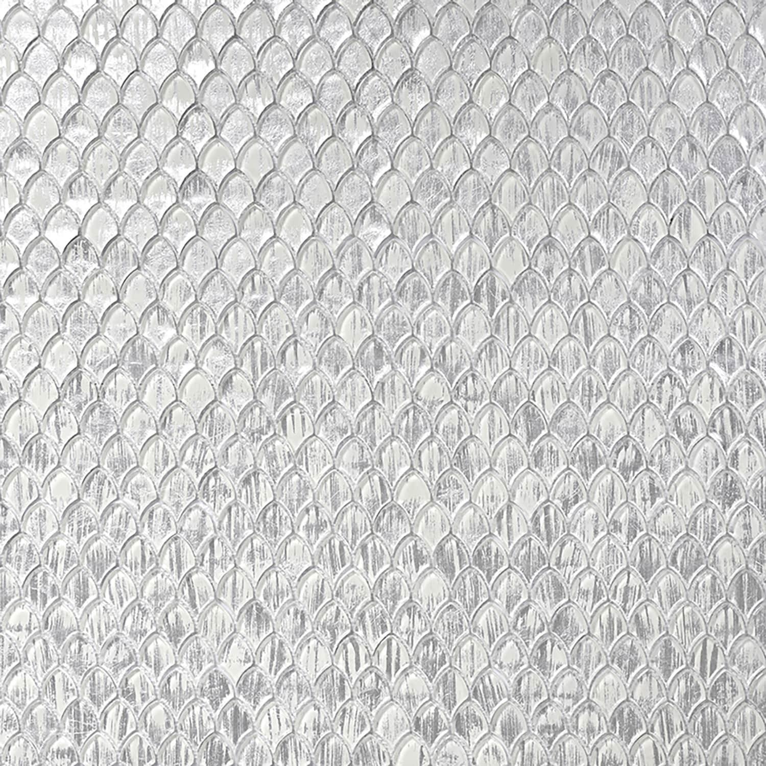 Majeste 0.5" x 2" Glass Fish Scale Mosaic Wall & Floor Tile