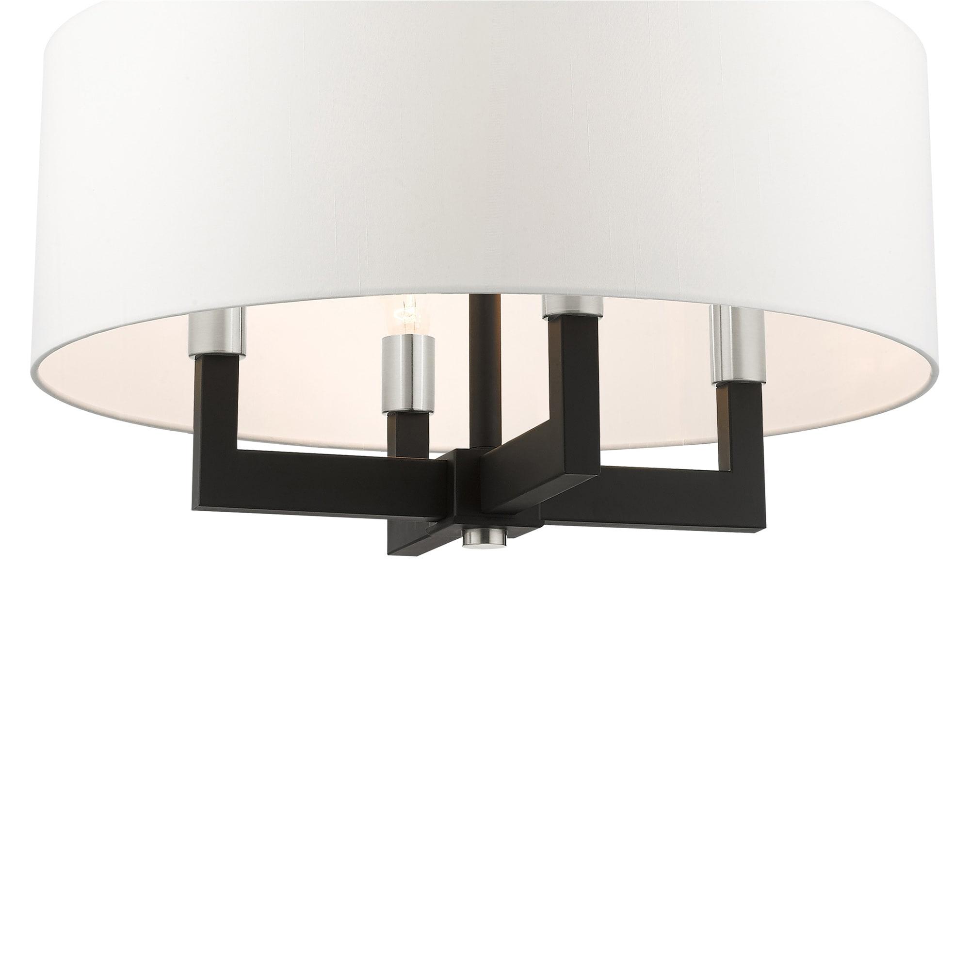 Livex Lighting Cresthaven 4 - Light Chandelier in  Black