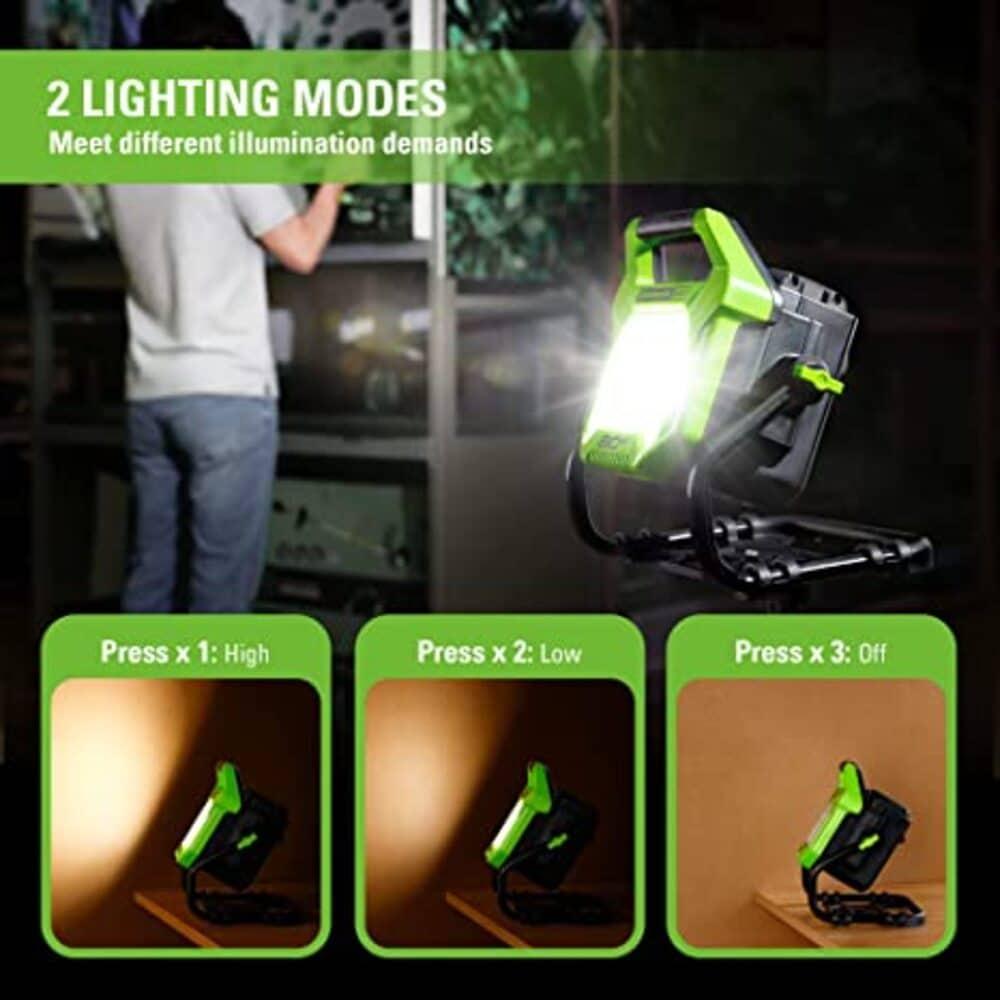 Greenworks Pro 80V (AC/DC) 2500-Lumen LED Work Light, Tool Only
