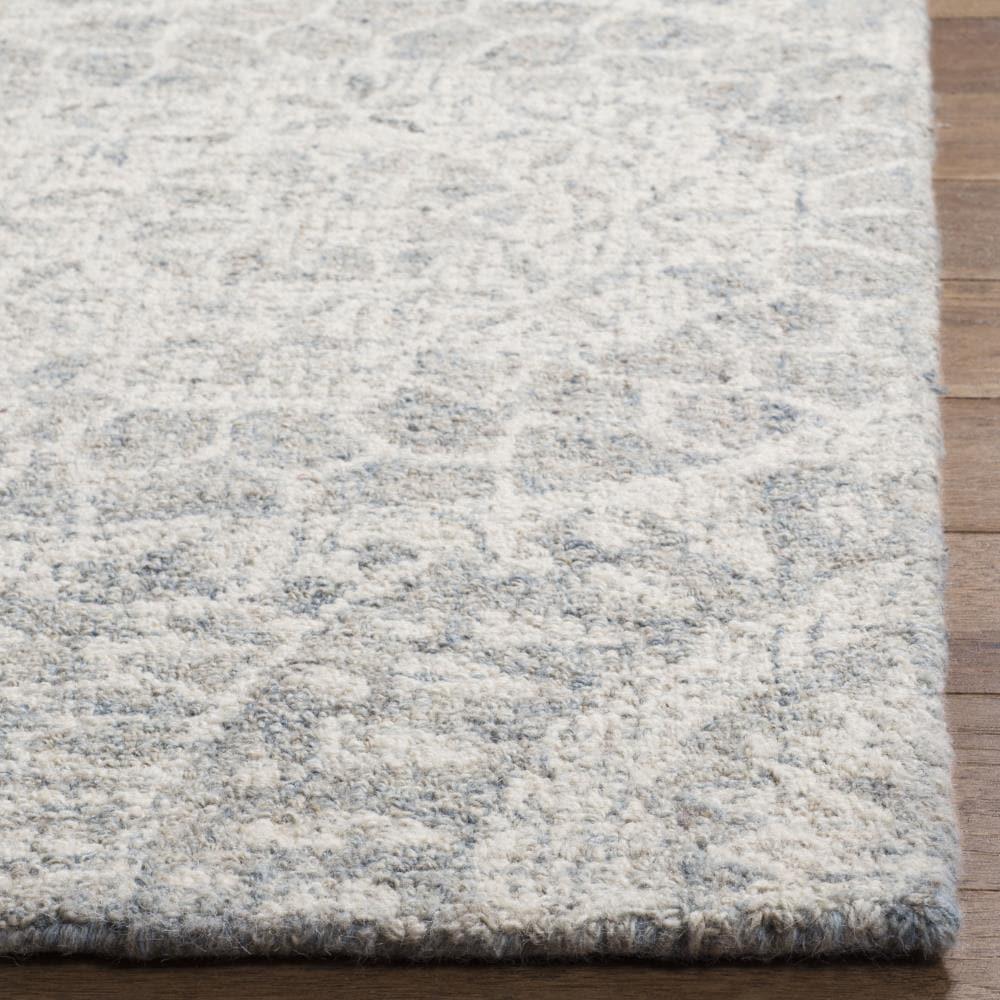 Abstract ABT205 Handmade Indoor Area Rug - Ivory/Grey - 5'x8' - Safavieh