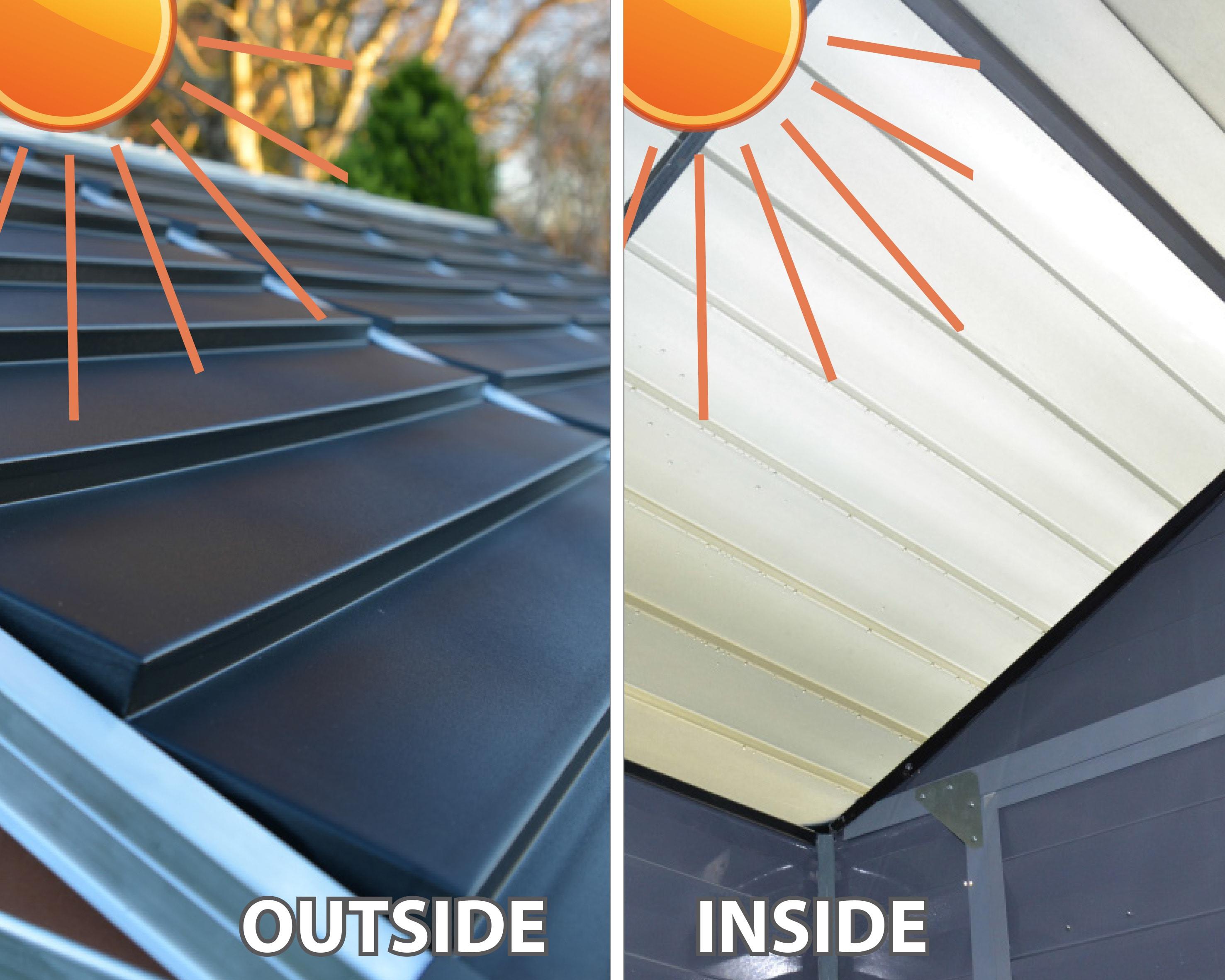 Canopia Palram - Canopia SkyLight 4 ft W x 6 ft D Polycarbonate Shed - Tan