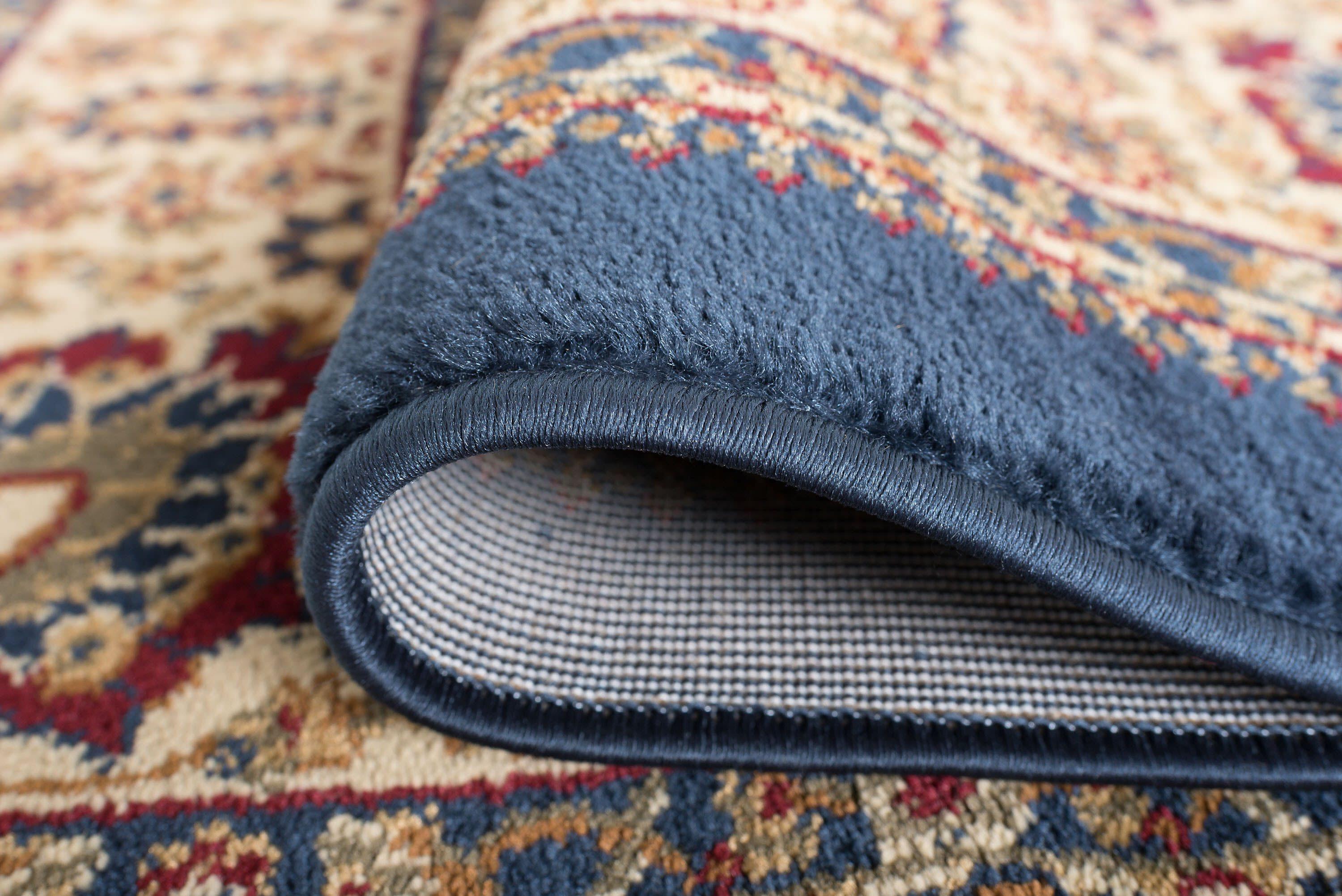 Tayse Sensation Area Rug 4707 NAVY Traditional Navy Blue Medallion Circle 8' 9" x 12' 3" Rectangle