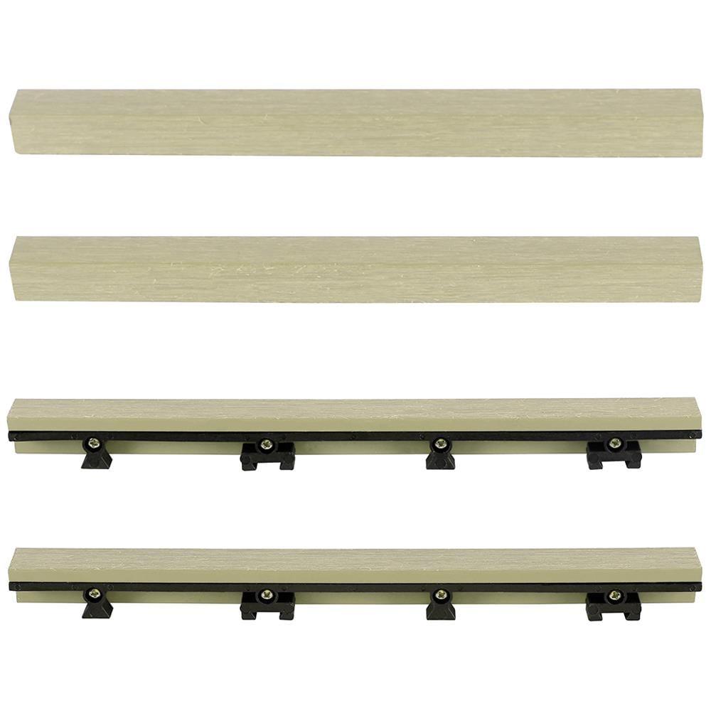 12" x 1" Composite Interlocking Deck Side Trim