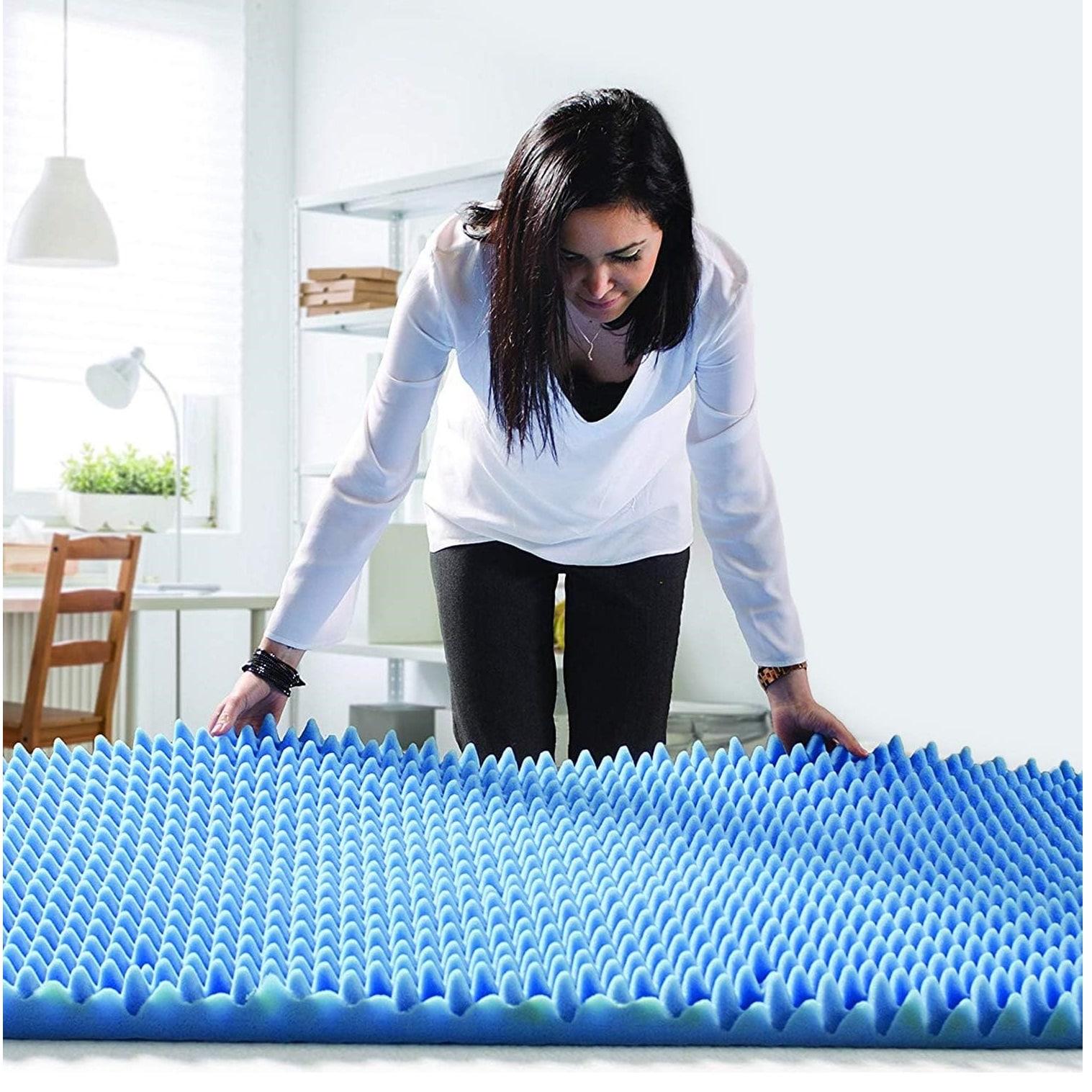 DMI Foam Mattress Topper, Egg Crate Foam Pad, Twin Size Mattress, 33 x 72 x 2