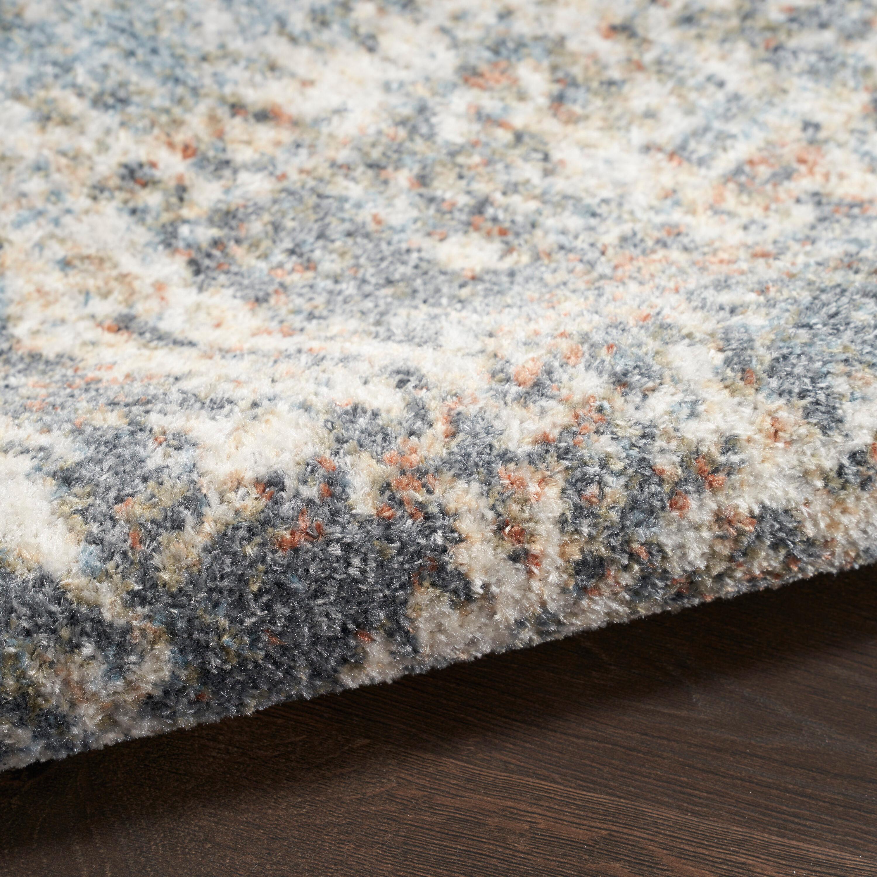 Nourison Astra Machine Washable 2'2" x 8' Multicolor Modern Indoor Bathroom, Kitchen Runner Rug