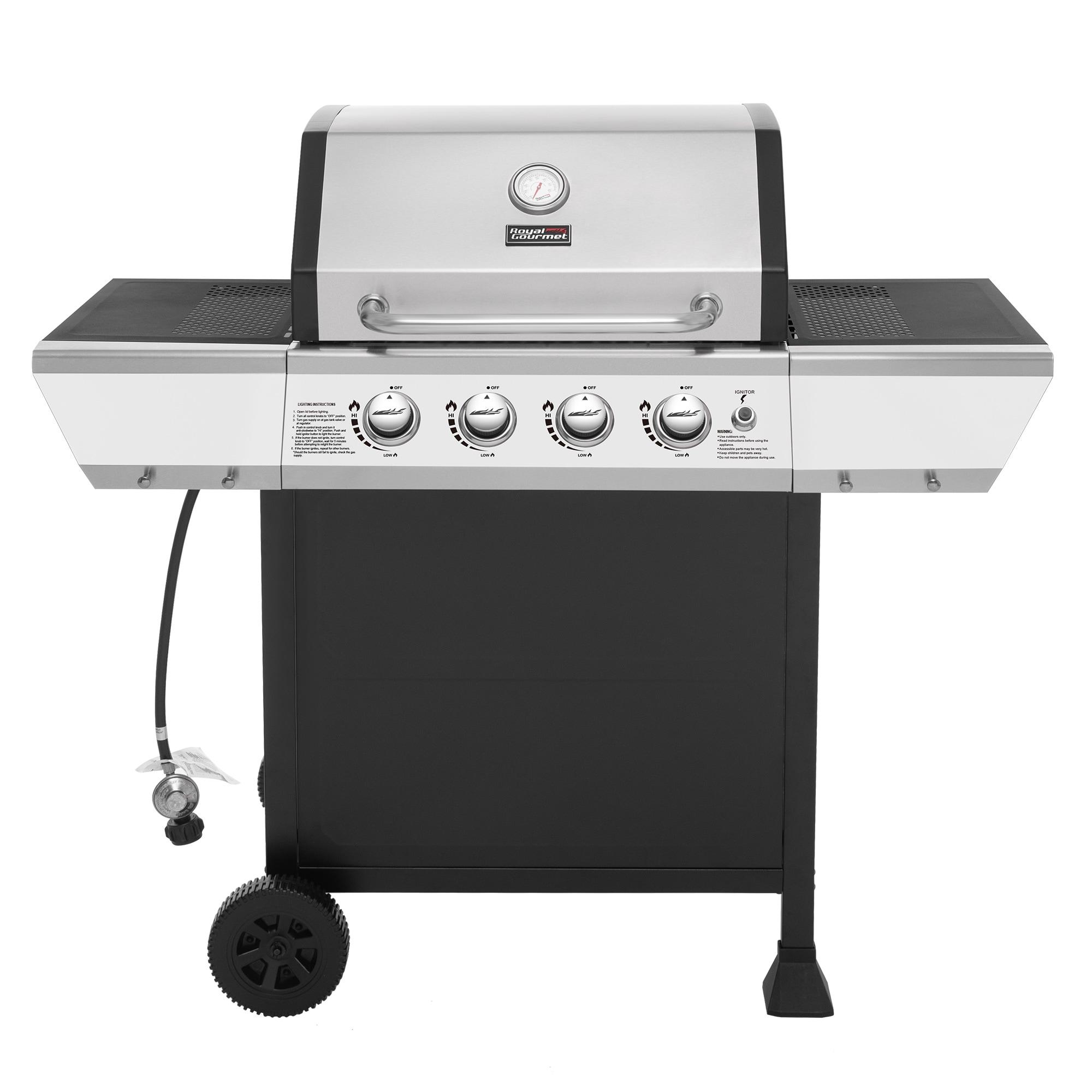 Royal Gourmet GA4400T Stainless Steel 4-Burner BBQ Gas Grill, 40,000 BTU