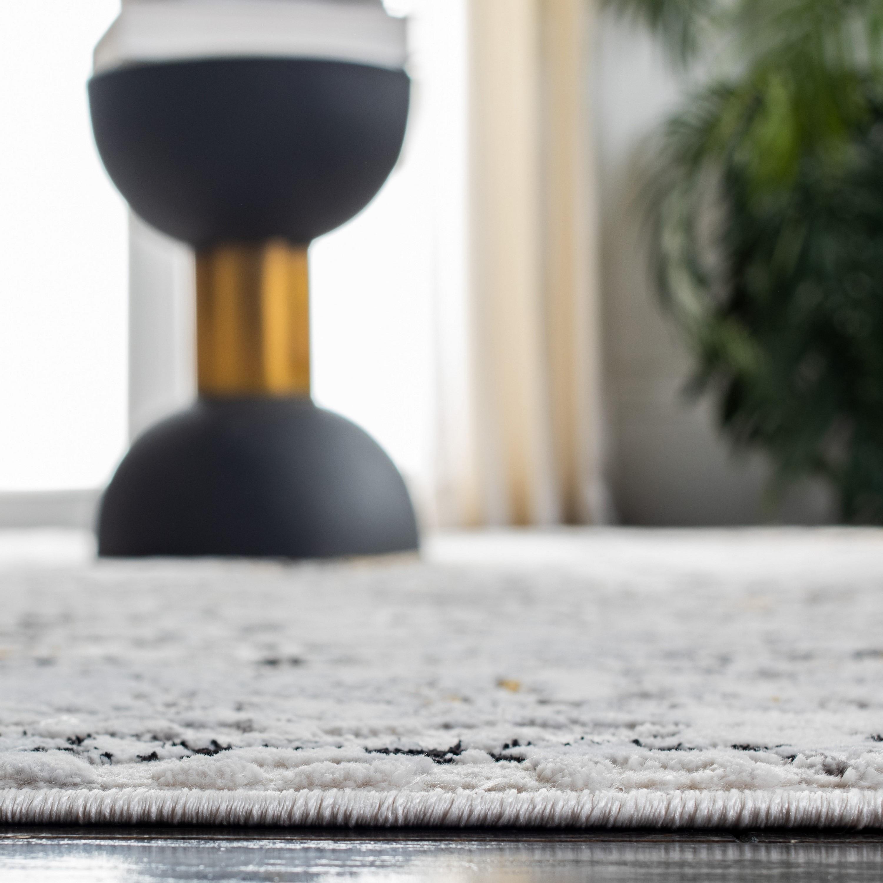 Amelia ALA207 Machine Made Indoor Area Rug - Grey/Gold - 9'x12' - Safavieh
