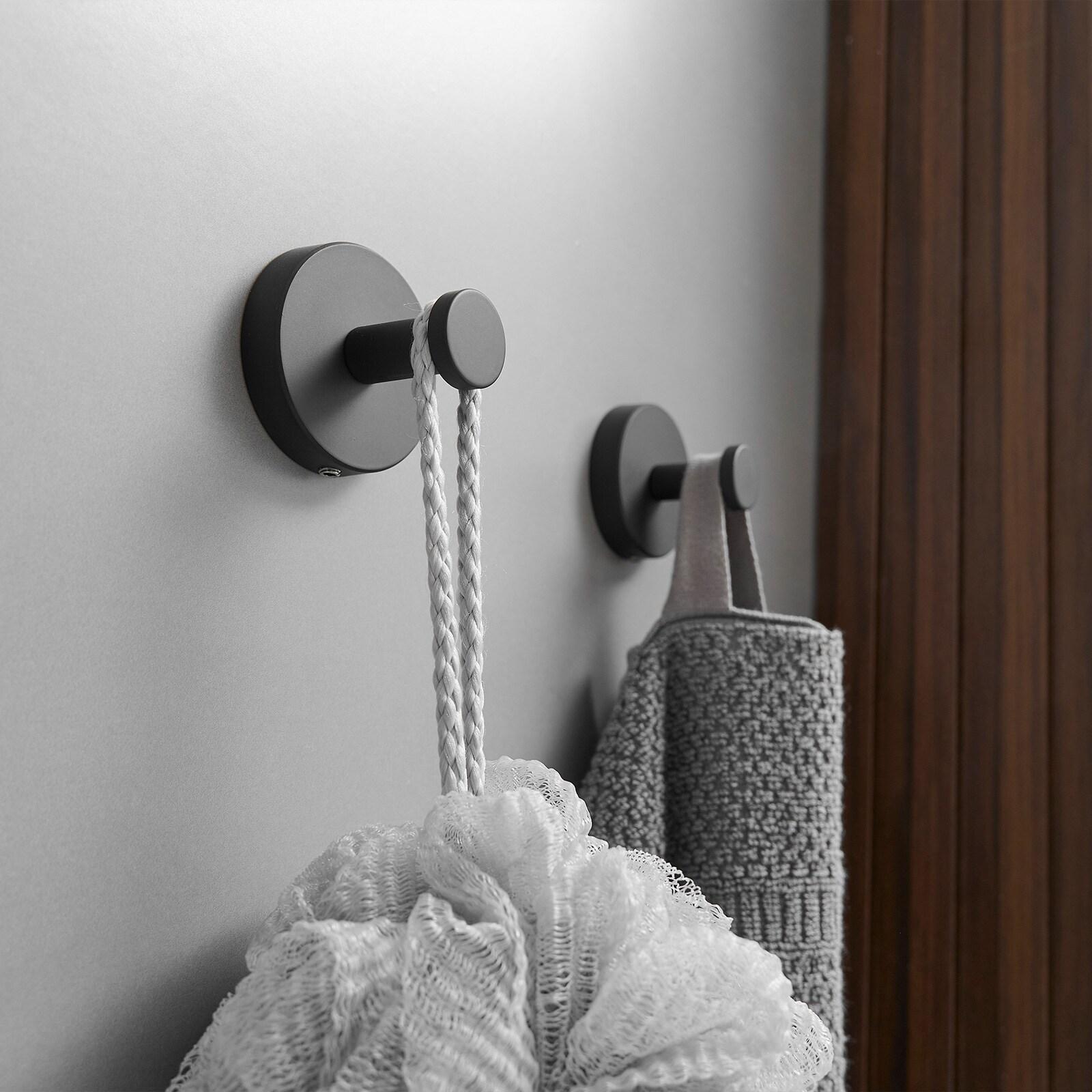 BWE 3-Piece Bath Hardware Set with Towel Ring and 2pcs Towel Hooks and Mounting Hardware Wall Mount