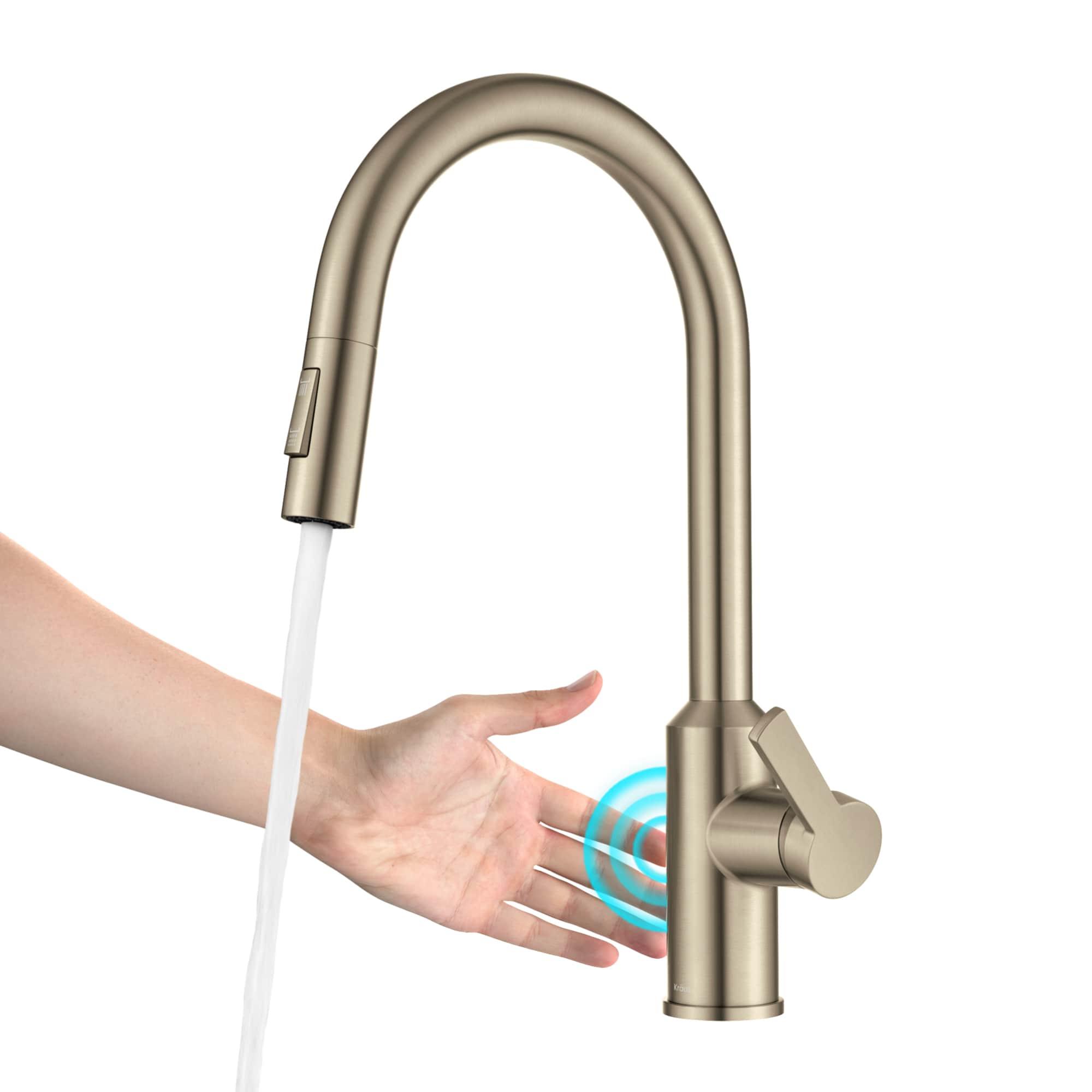 KRAUS Oletto Touchless Sensor Pull-Down Single Handle Kitchen Faucet