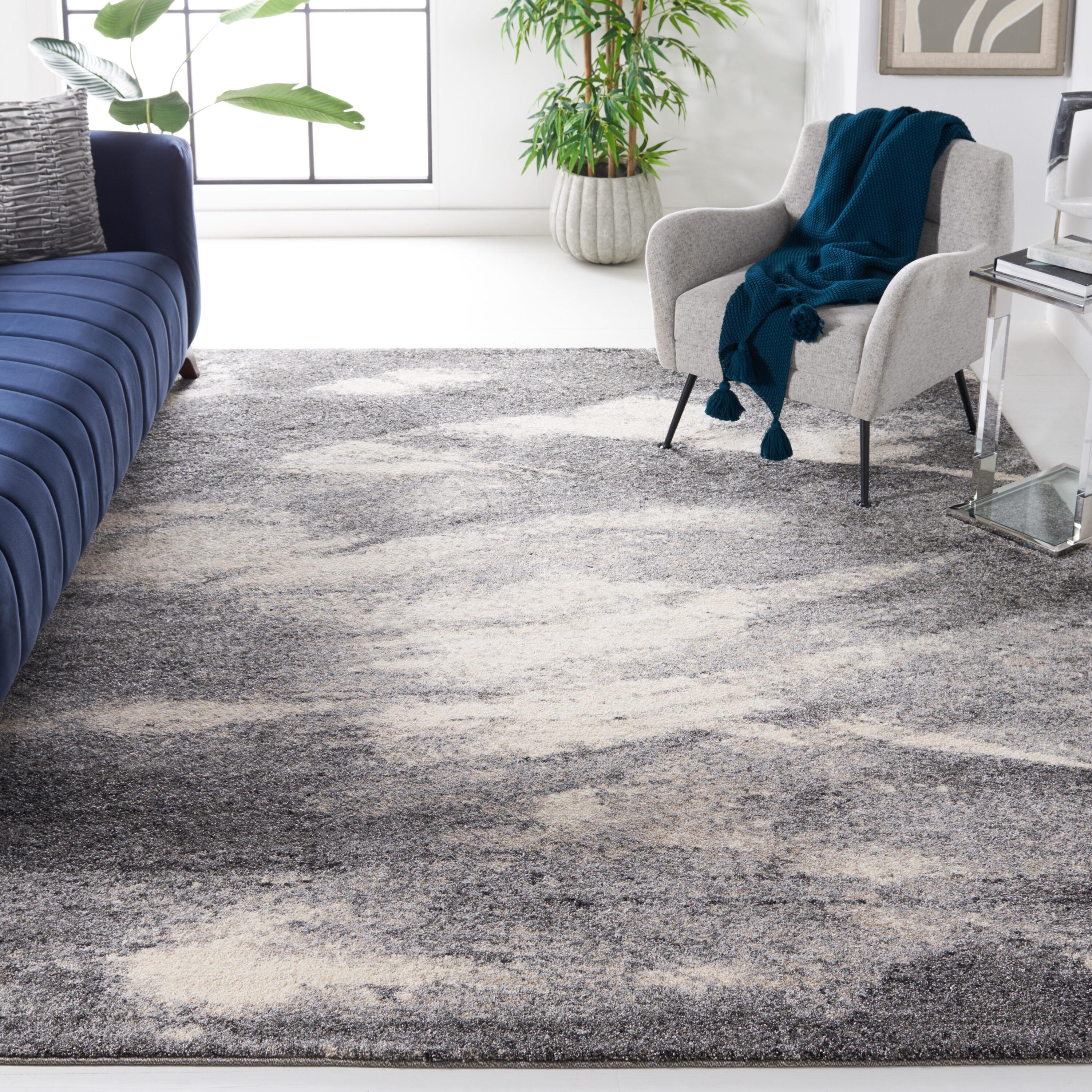 Retro RET2891 Power Loomed Indoor Area Rug - Grey/Ivory - 10'x14' - Safavieh.