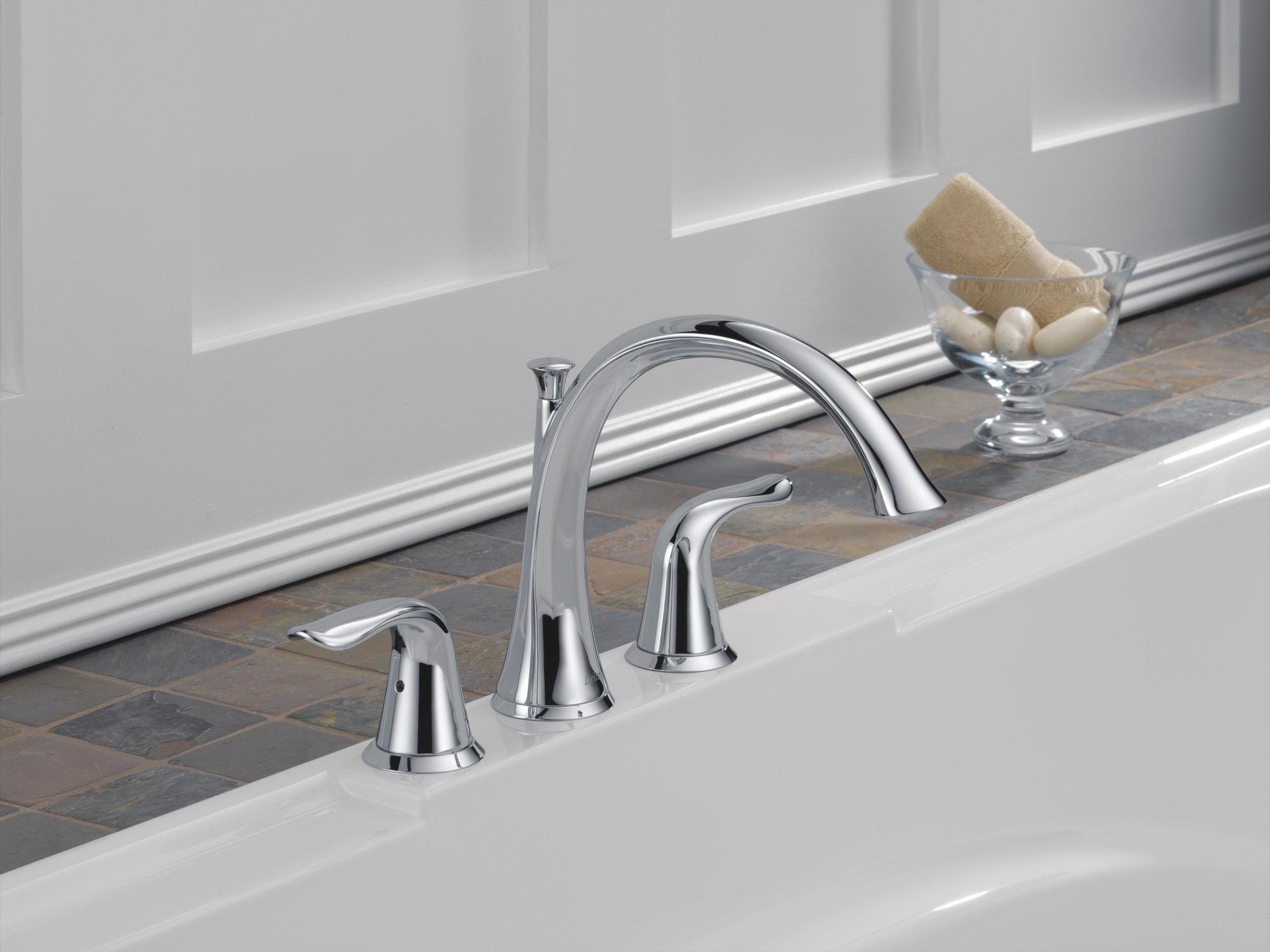 Lahara Double Handle Deck Mounted Roman Tub Faucet Trim