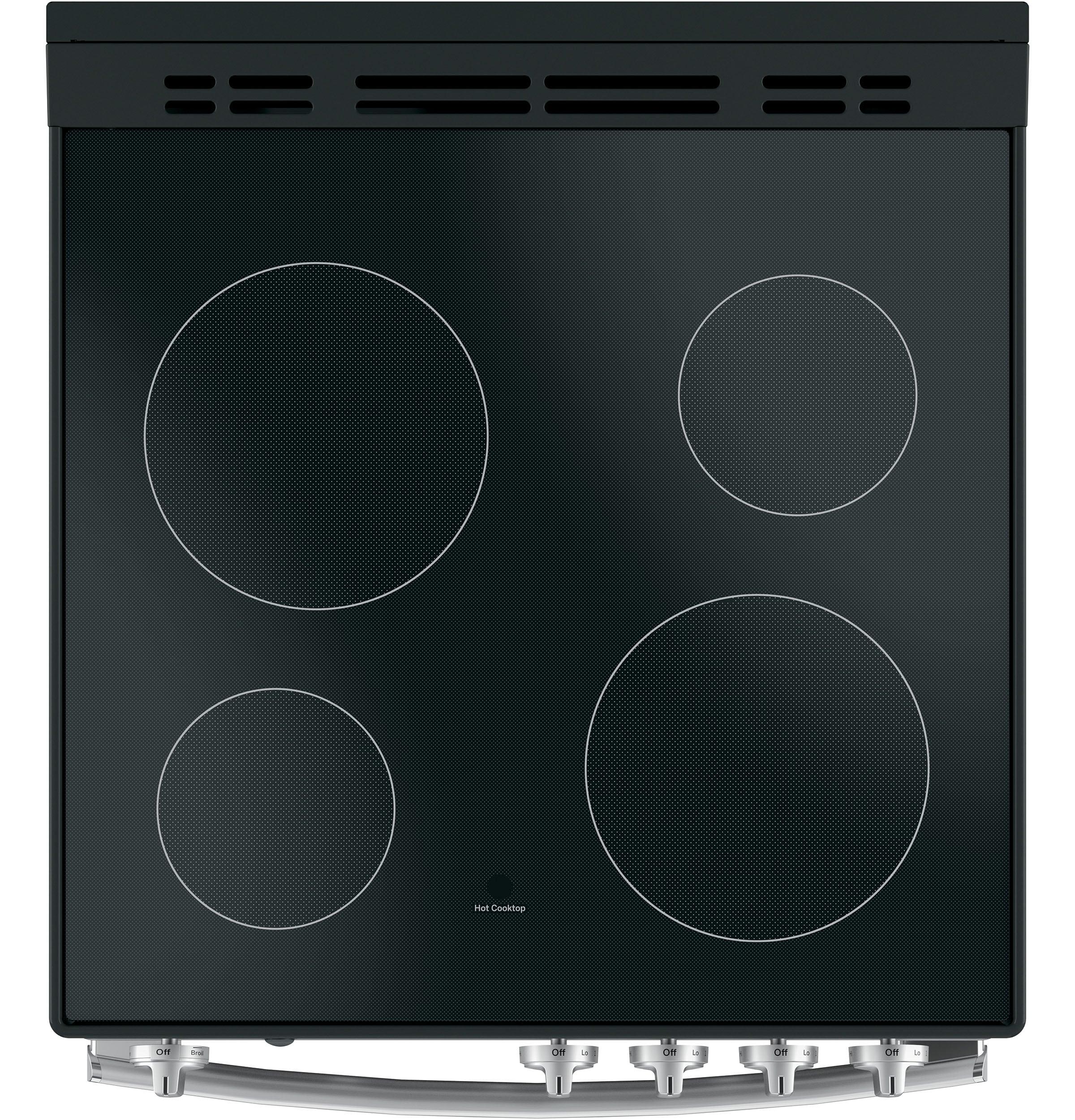 24" 2.9 Cu. Ft. Freestanding Electric Range with Modular Backguard