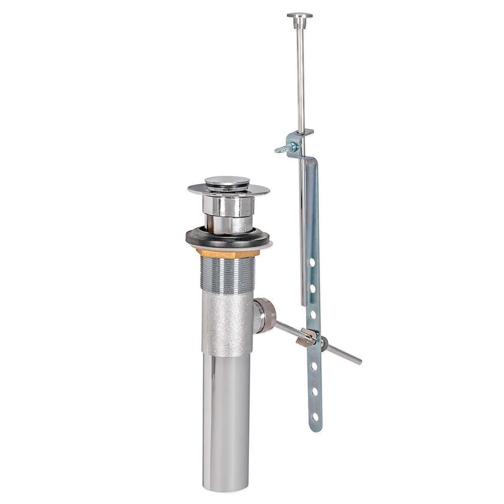 EZ-FLO 10901 Pop-Up Lavatory Bathroom Sink Drain Assembly Brass Body, 22-Gauge, Chrome Finish