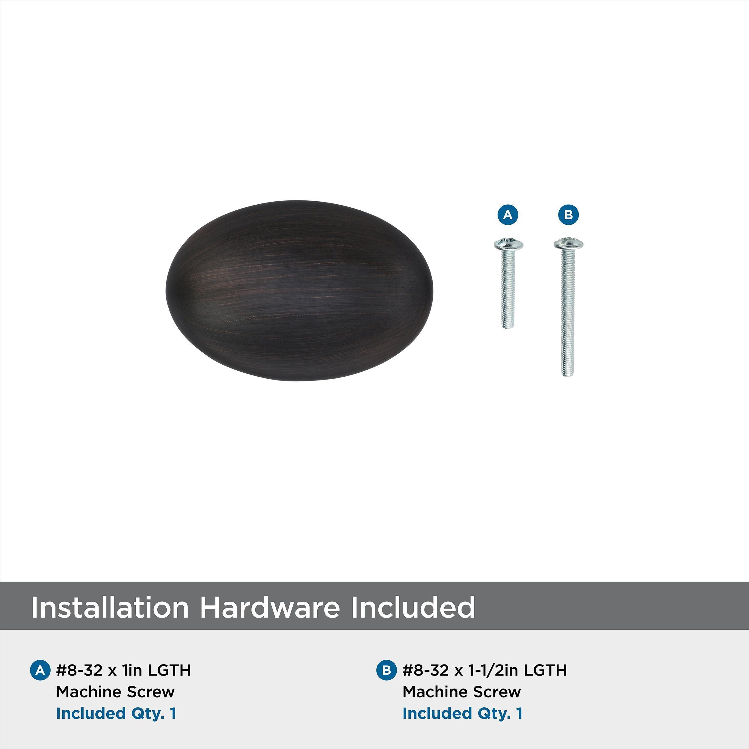 1 3/8" Length Oval Knob Multipack