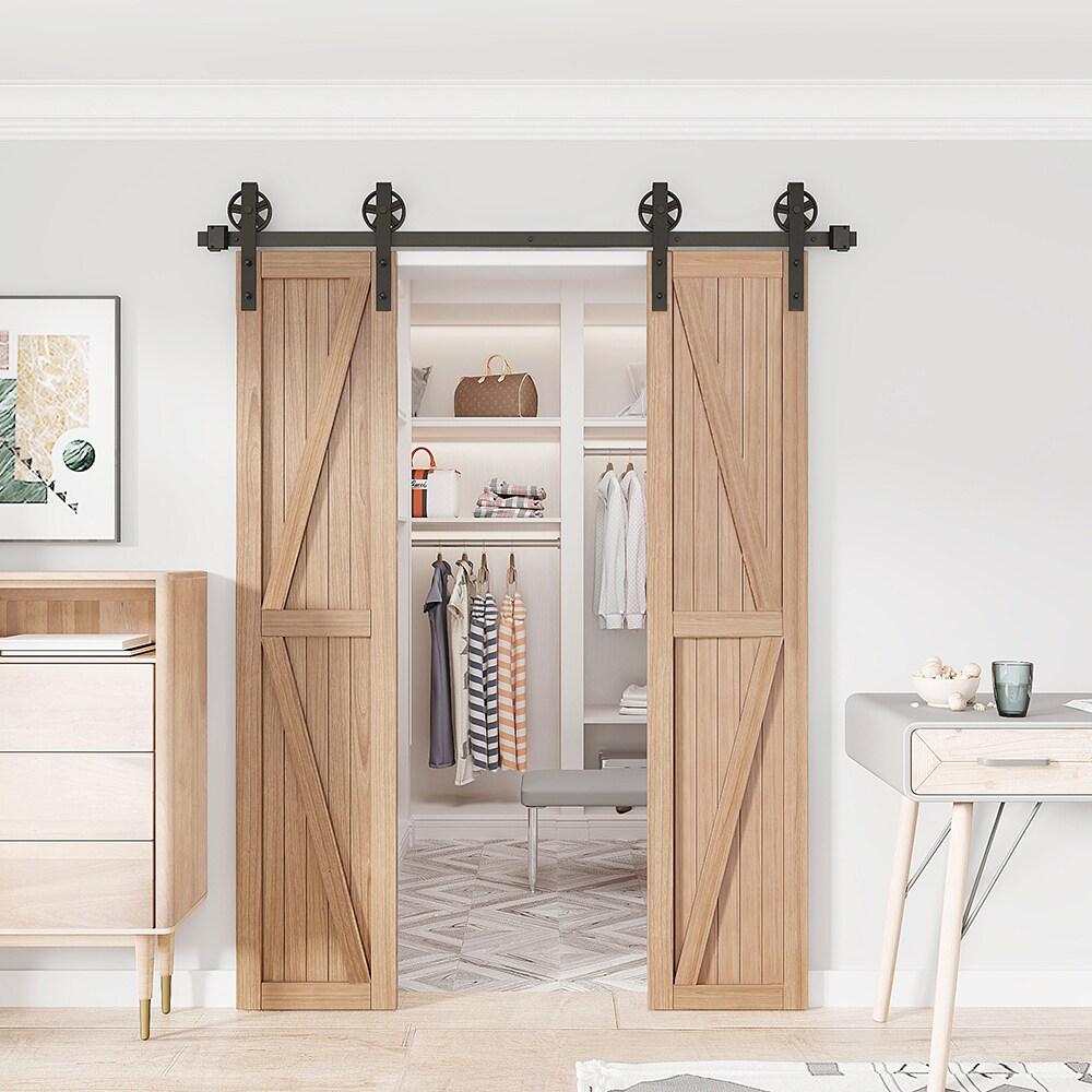 Lazio Sliding Standard Double Barn Door Hardware Kit