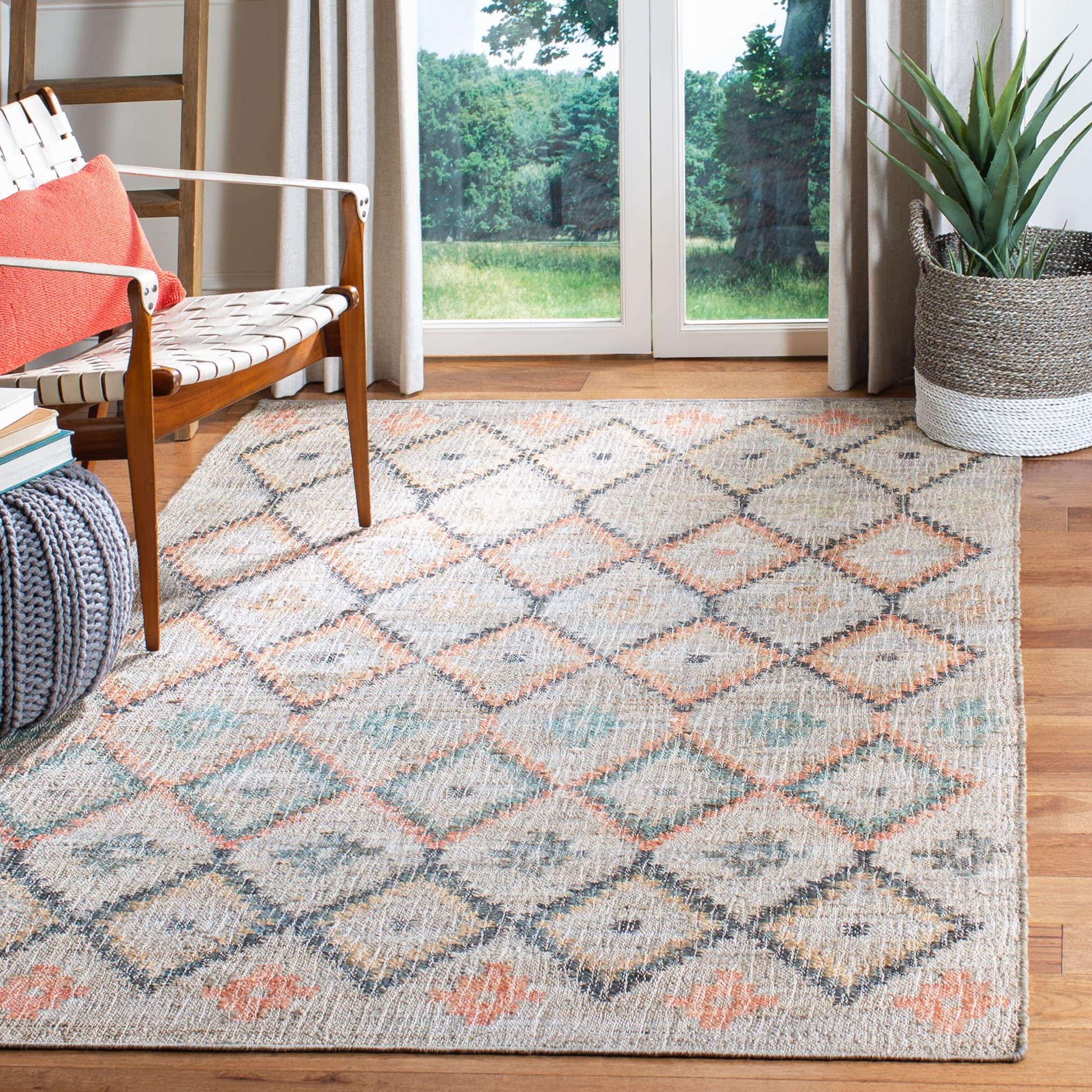 Kilim KLM753 Hand Loomed Area Rug - Beige/Gold - 6'x9' - Safavieh.