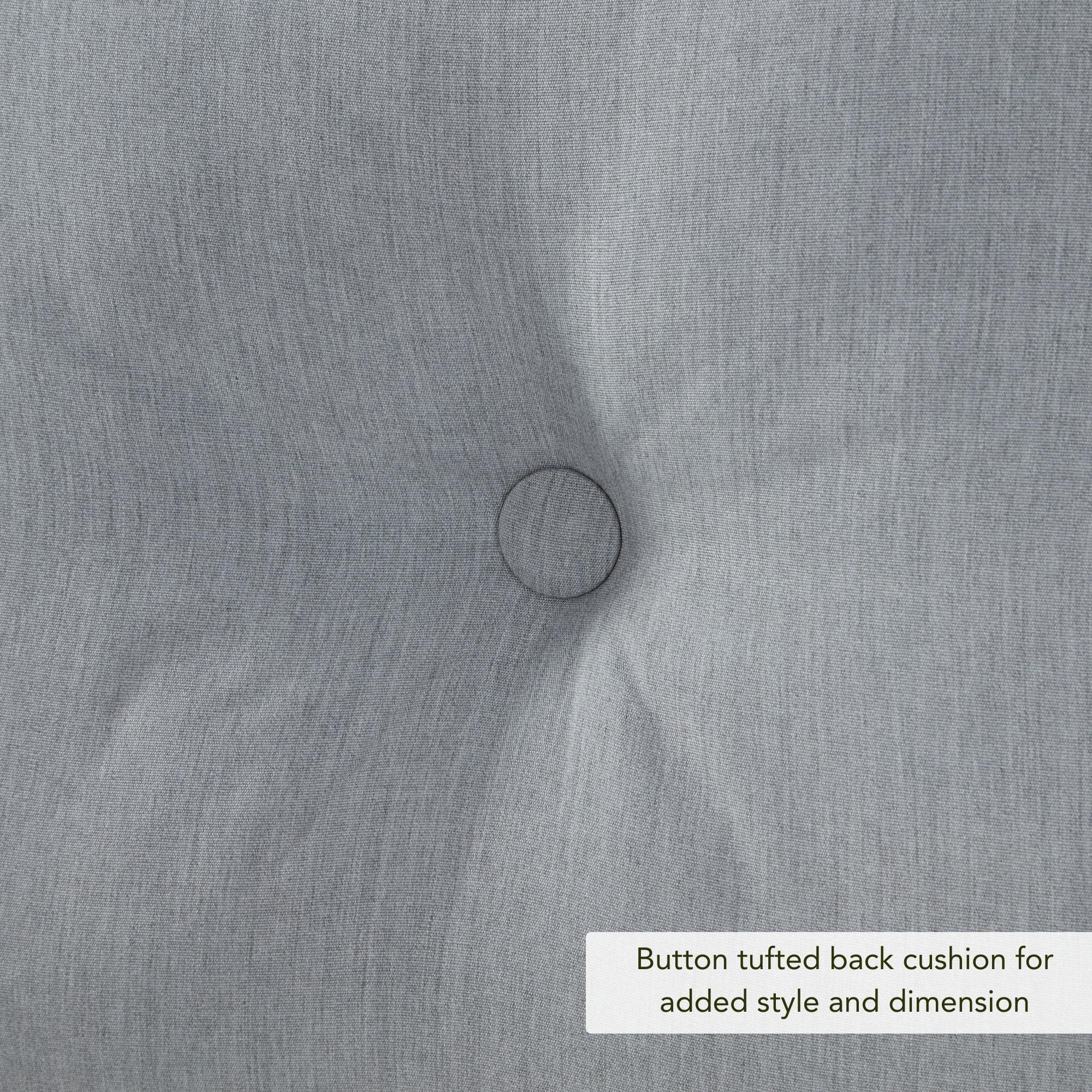 Sunbrella 2-Piece Outdoor Deep Seat Cushion Set in Canvas Granite