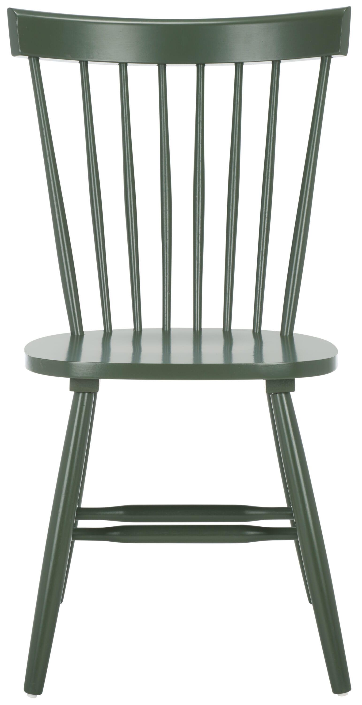 Dusty Green Solid Wood Windsor Side Chair Set of 2