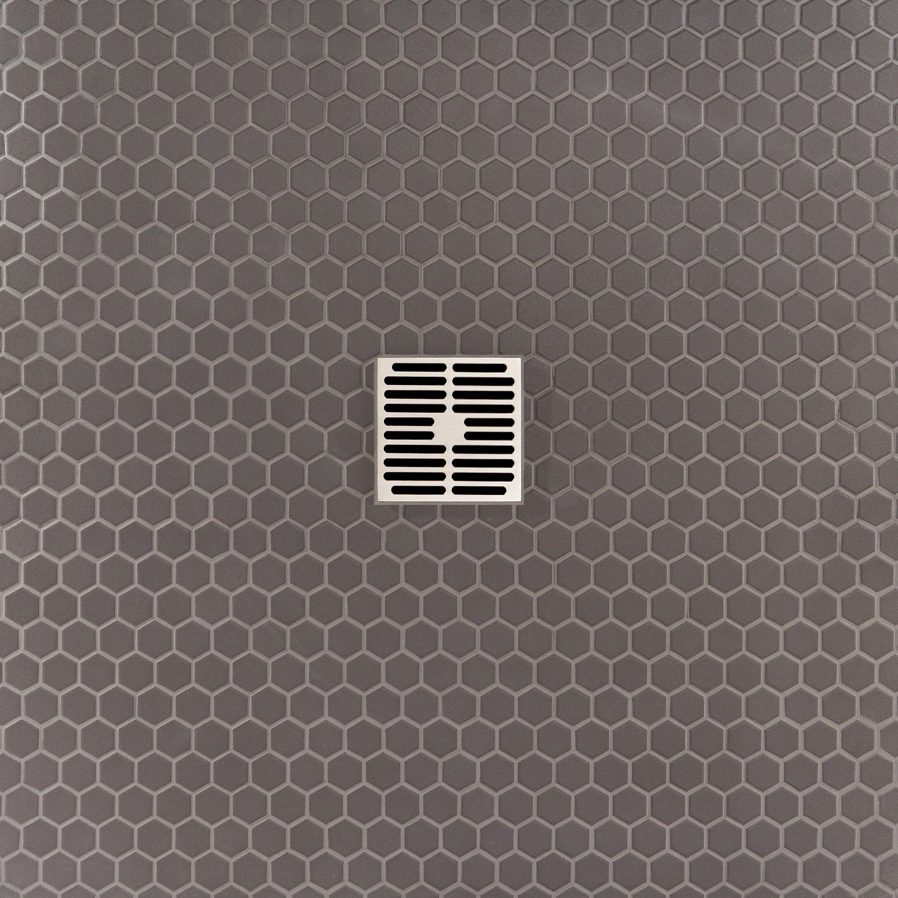 Slim 10.23" x 11.81" Matte Porcelain Floor and Wall Mosaic Tile