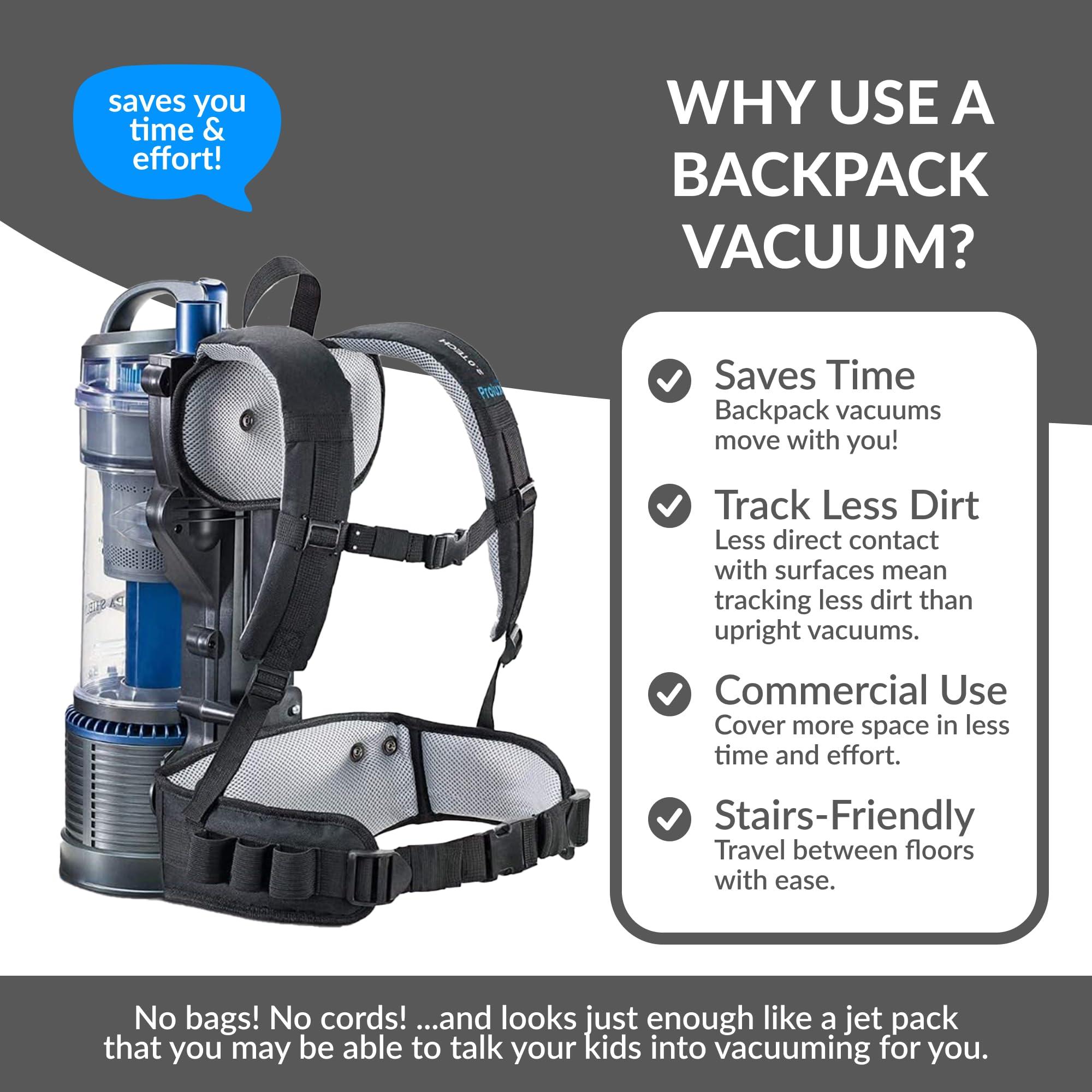 Prolux Lightweight Prolux 2.0 Bagless Backpack Vacuum w/ 5 YR Warranty - 2.0 Residential