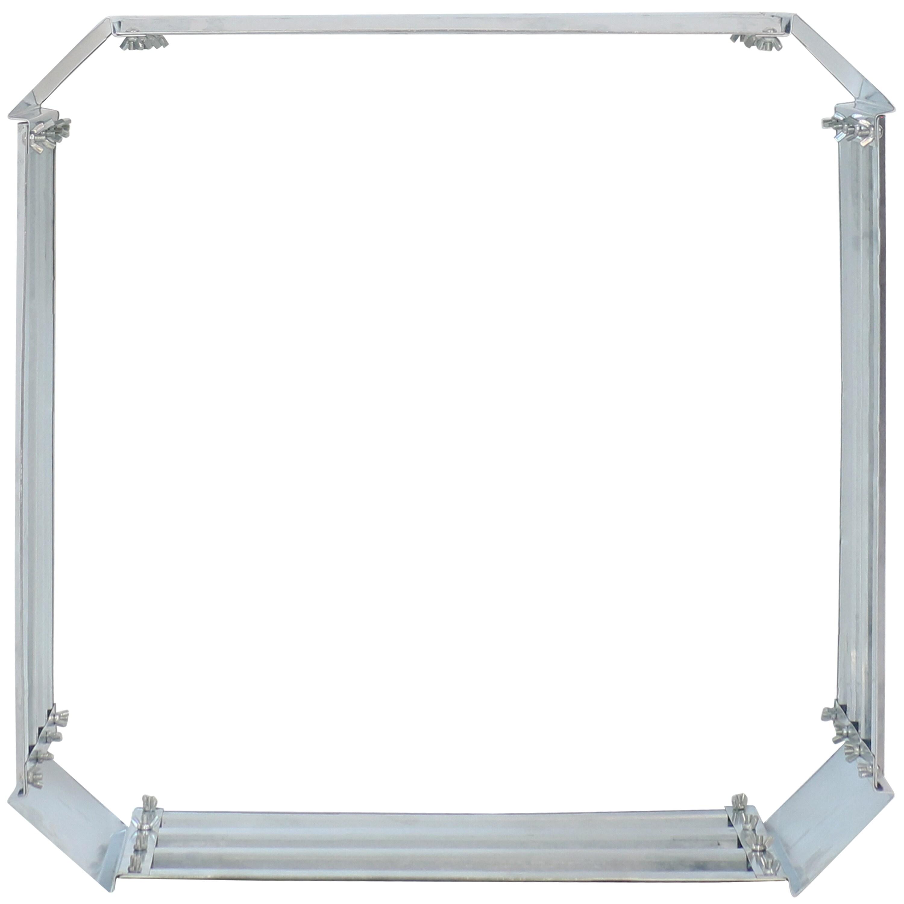 Sunnydaze Corrugated Galvanized Steel Raised Garden Bed for Plants, Vegetables, and Flowers - 24" Square x 12" H - Silver