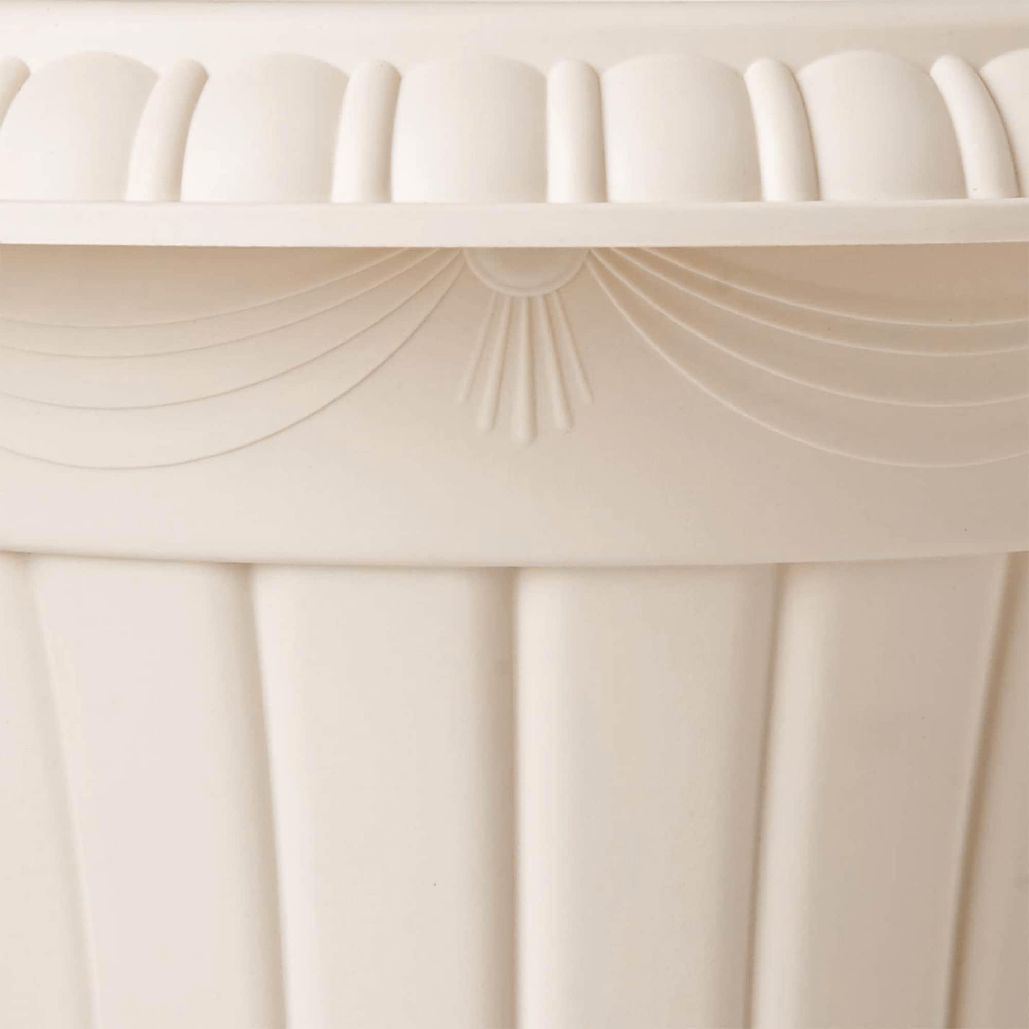 Arcadia Garden Products 10x12" Traditional Plastic Urn, Beige